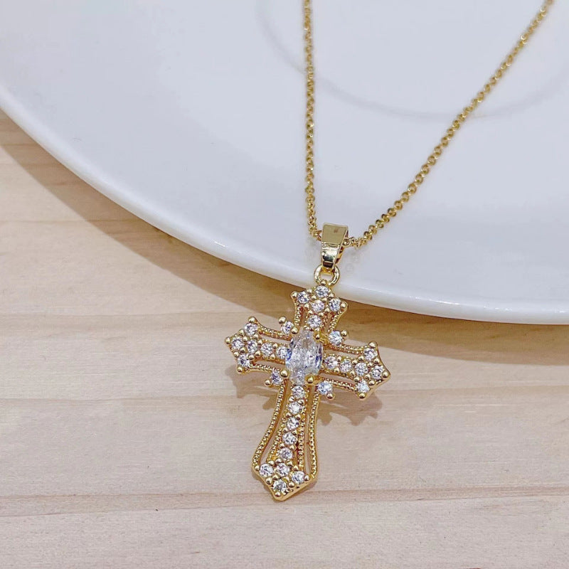 Creative Cross Pendant Necklace