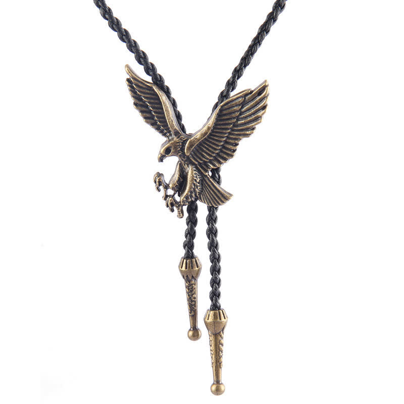 Clearance: Flying Eagle Animal Western Bolo Tie