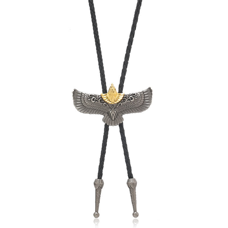 Clearance: Retro Flying Eagle Spreading Wings Bolo Tie