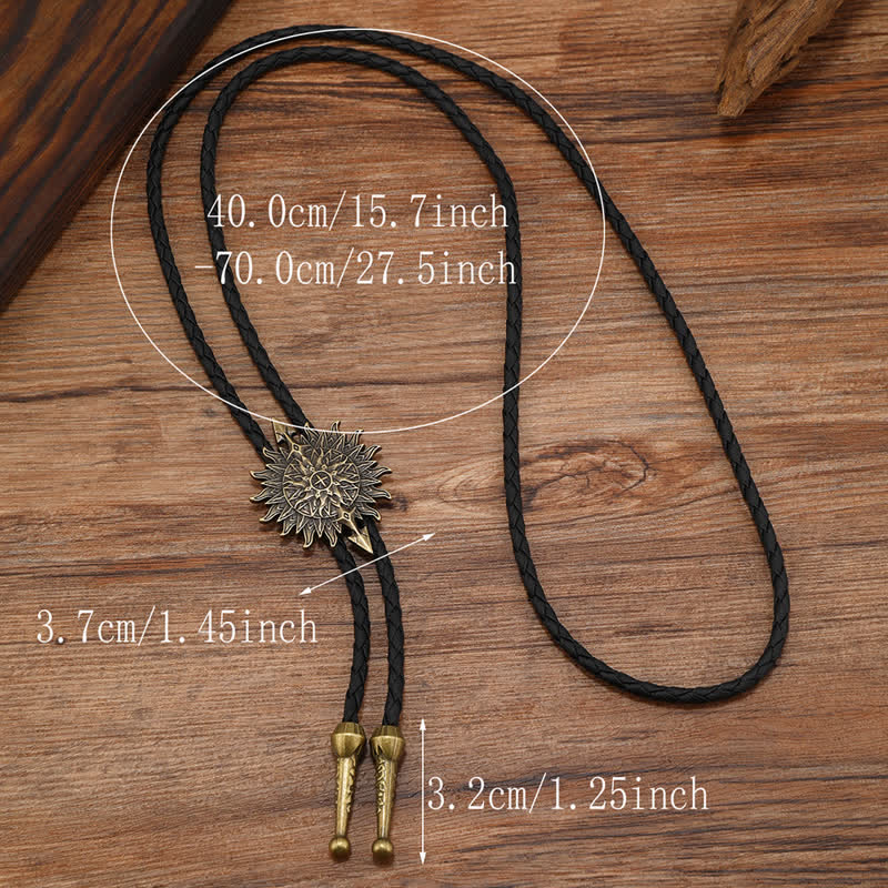 Clearance: Vintage Sunflower Arrow Design Bolo Tie
