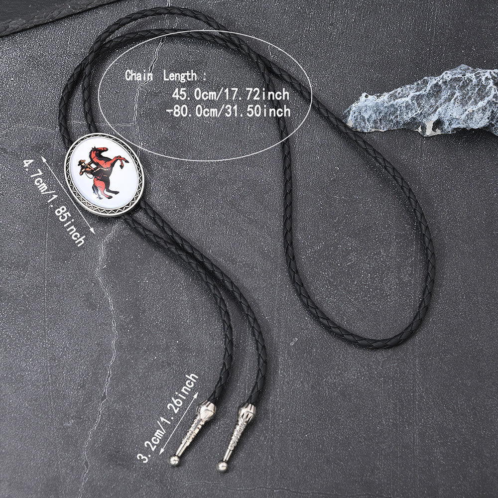 Western Icon Cowboy Knight Creative Bull Head Bolo Tie
