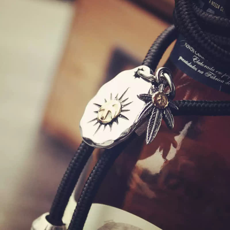 Retro Indian Totem Rotating Eagle Bolo Tie