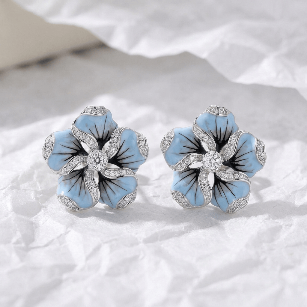 Azure Bloom Earrings