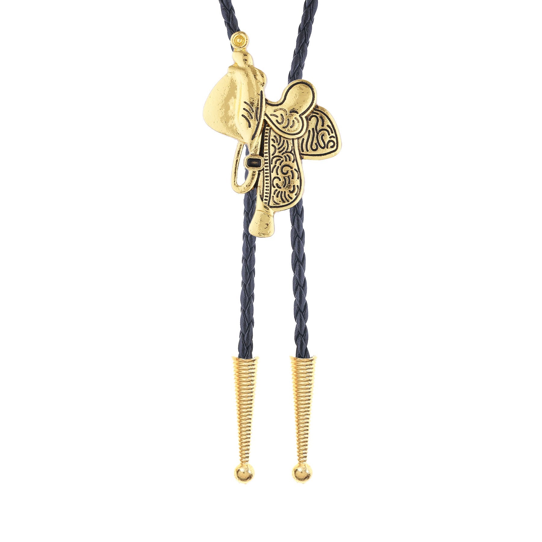 Vintage Horse Saddle Bolo Tie