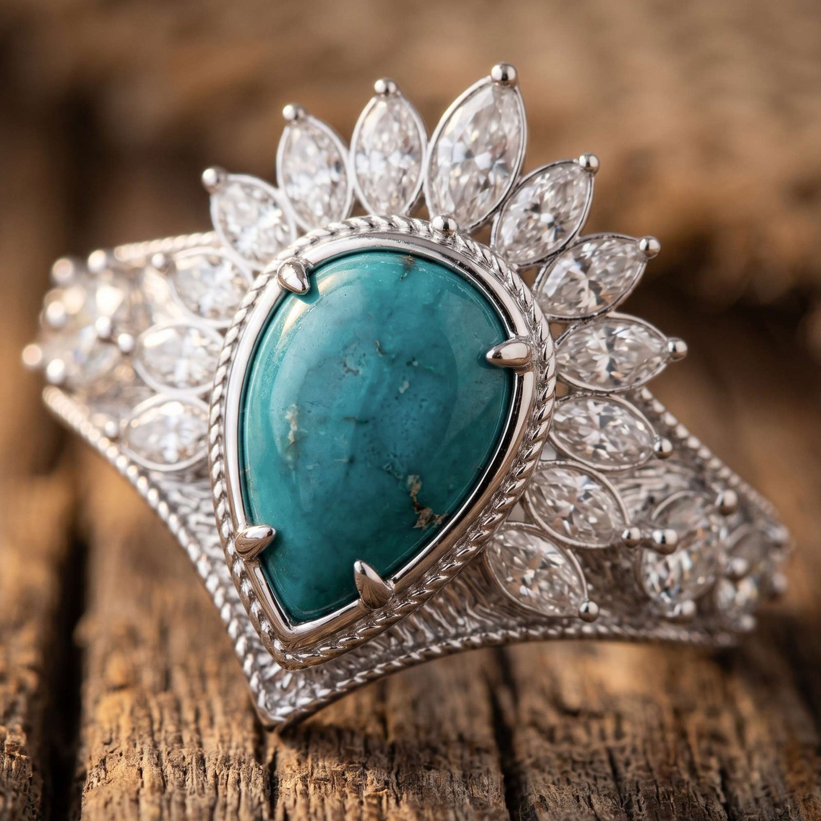 Sunrise Dew Ring - Turquoise
