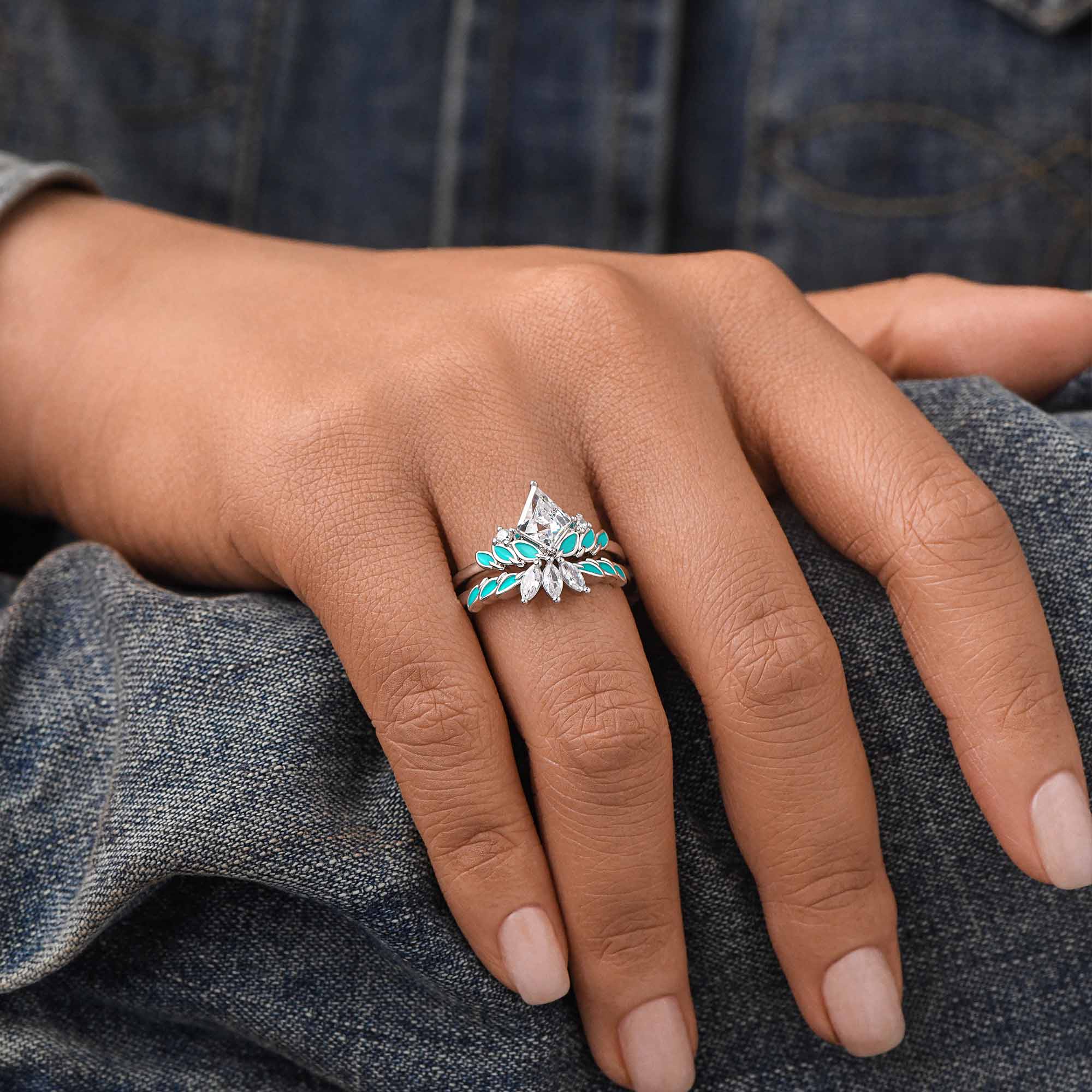 Anthea Harmony Ring - Moissanite