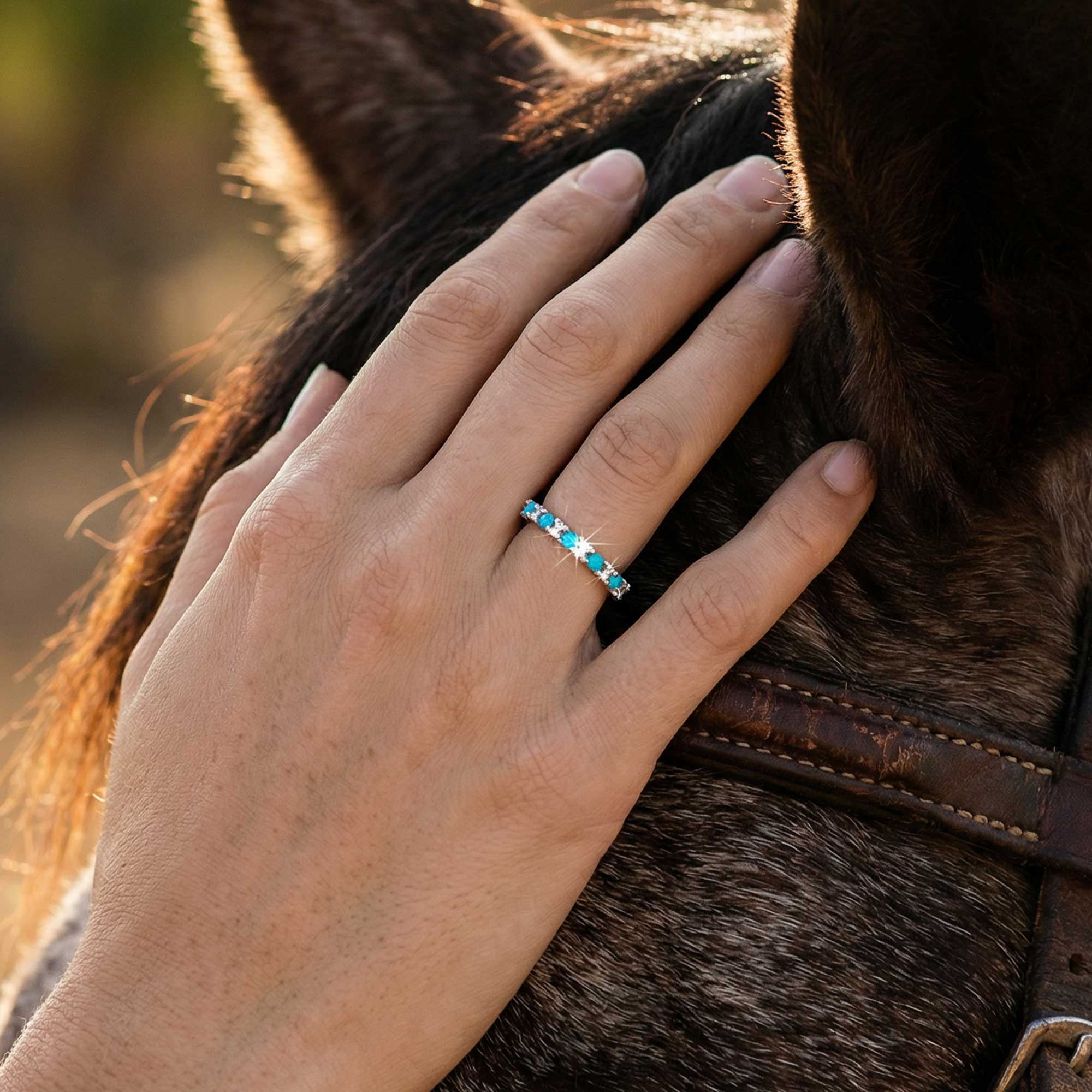 Azure Gleam Ring - Turquoise