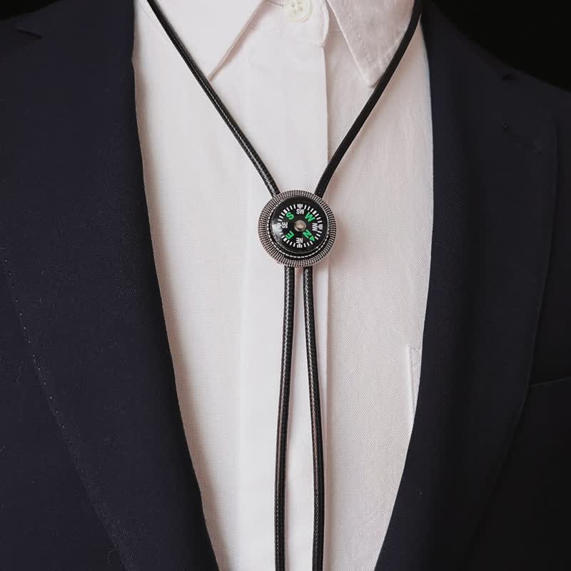 Fashion Compass Style Casual Accessory Bolo Tie