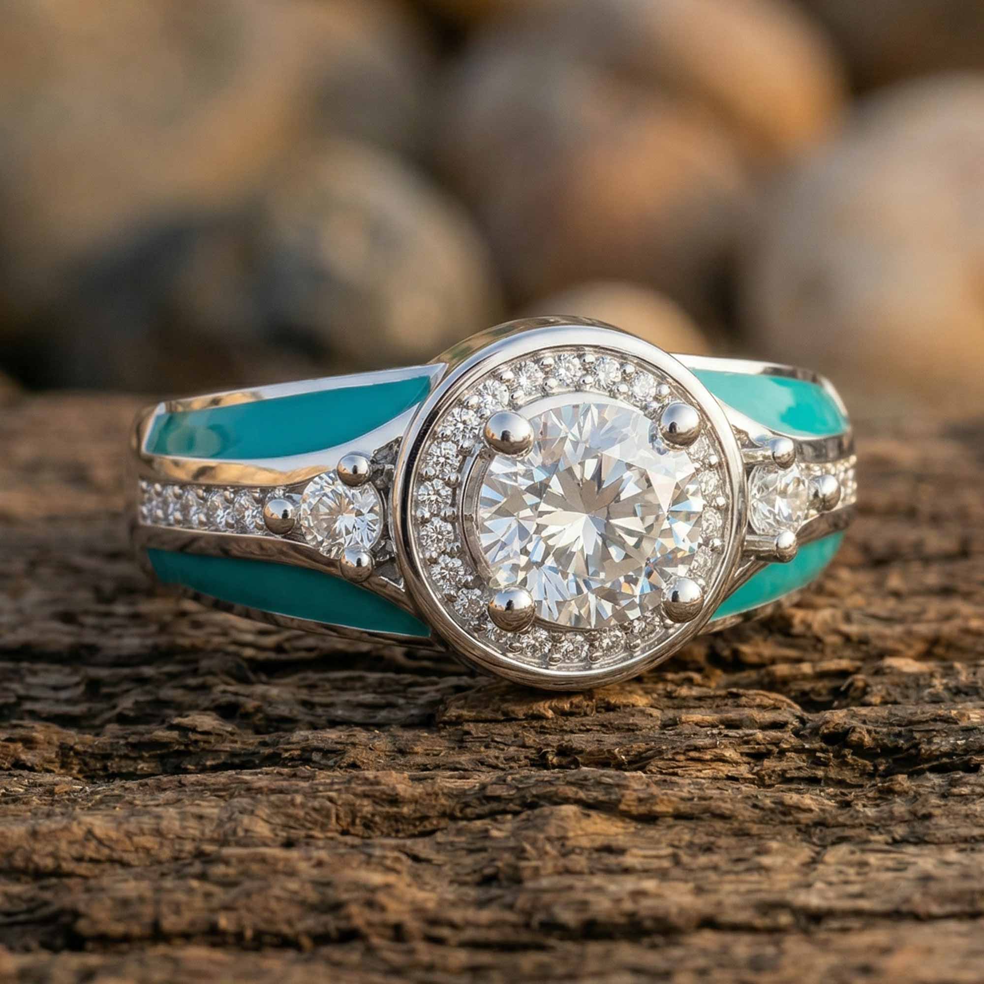 Brave Belt Ring - Moissanite