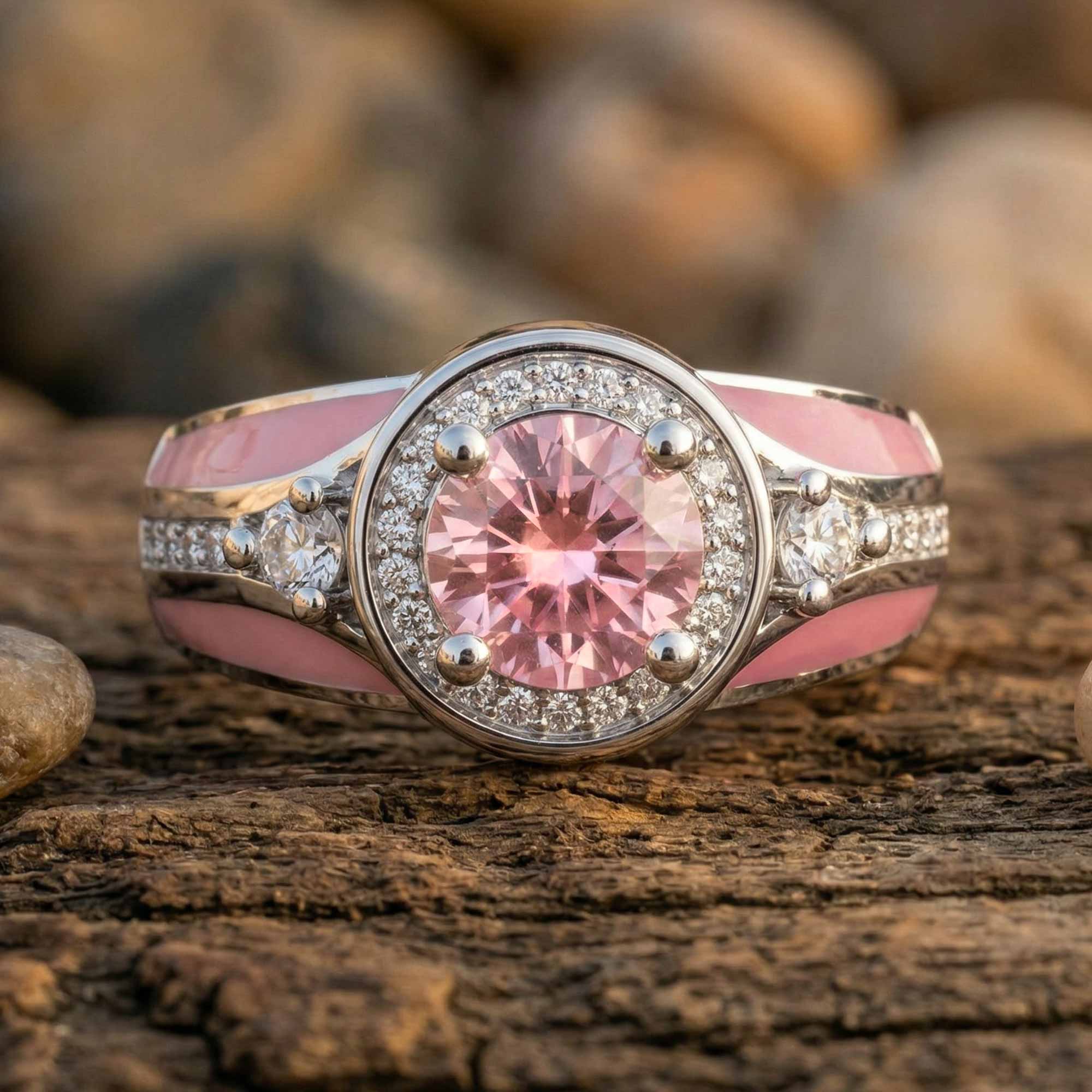 Brave Belt Ring - Rose Quartz