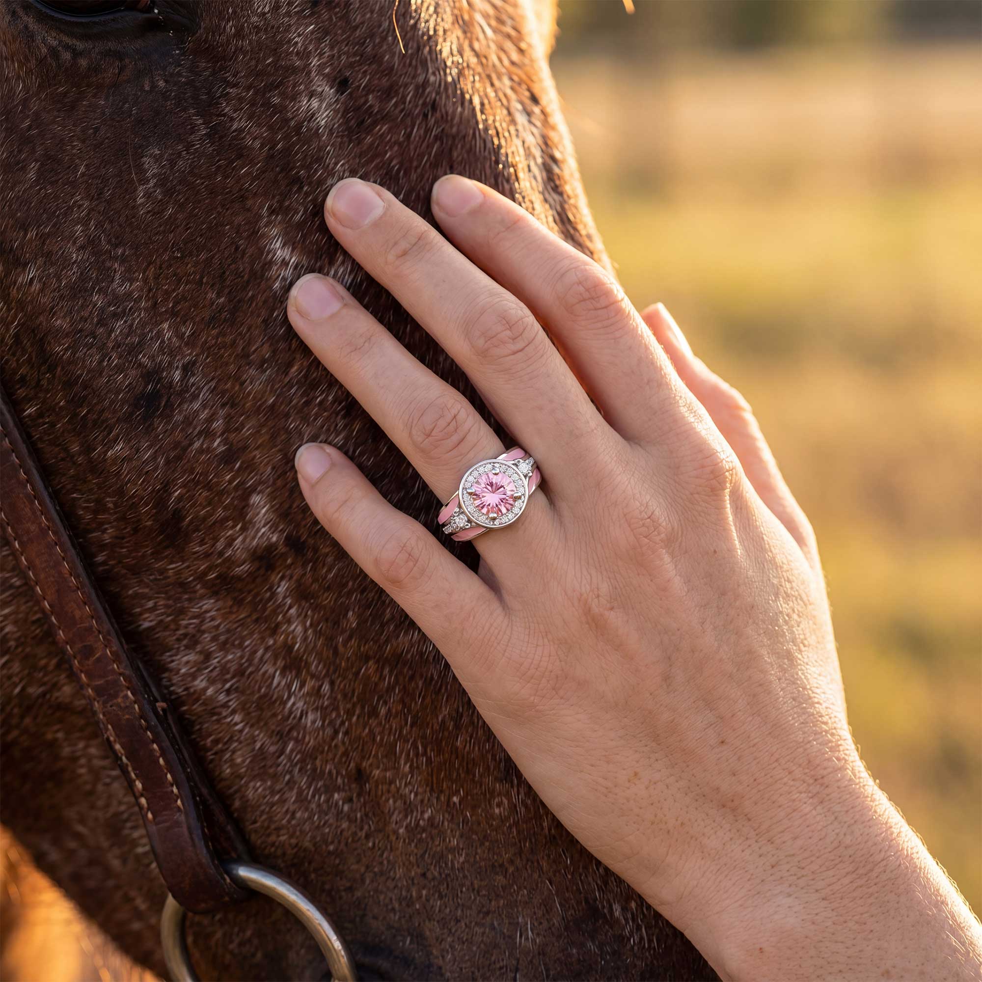Brave Belt Ring - Rose Quartz