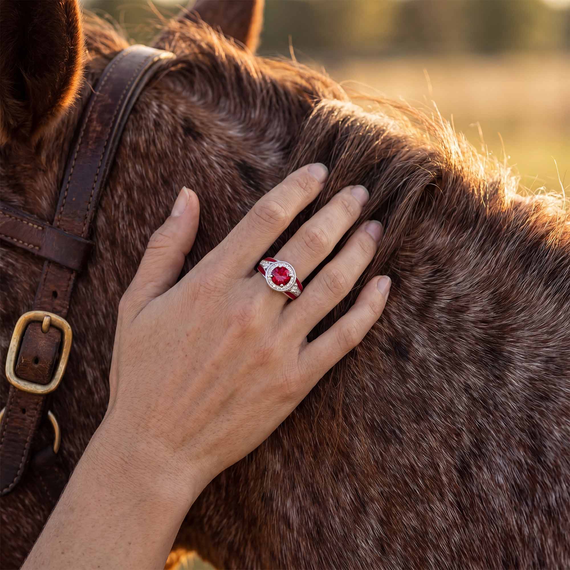 Brave Belt Ring - Ruby