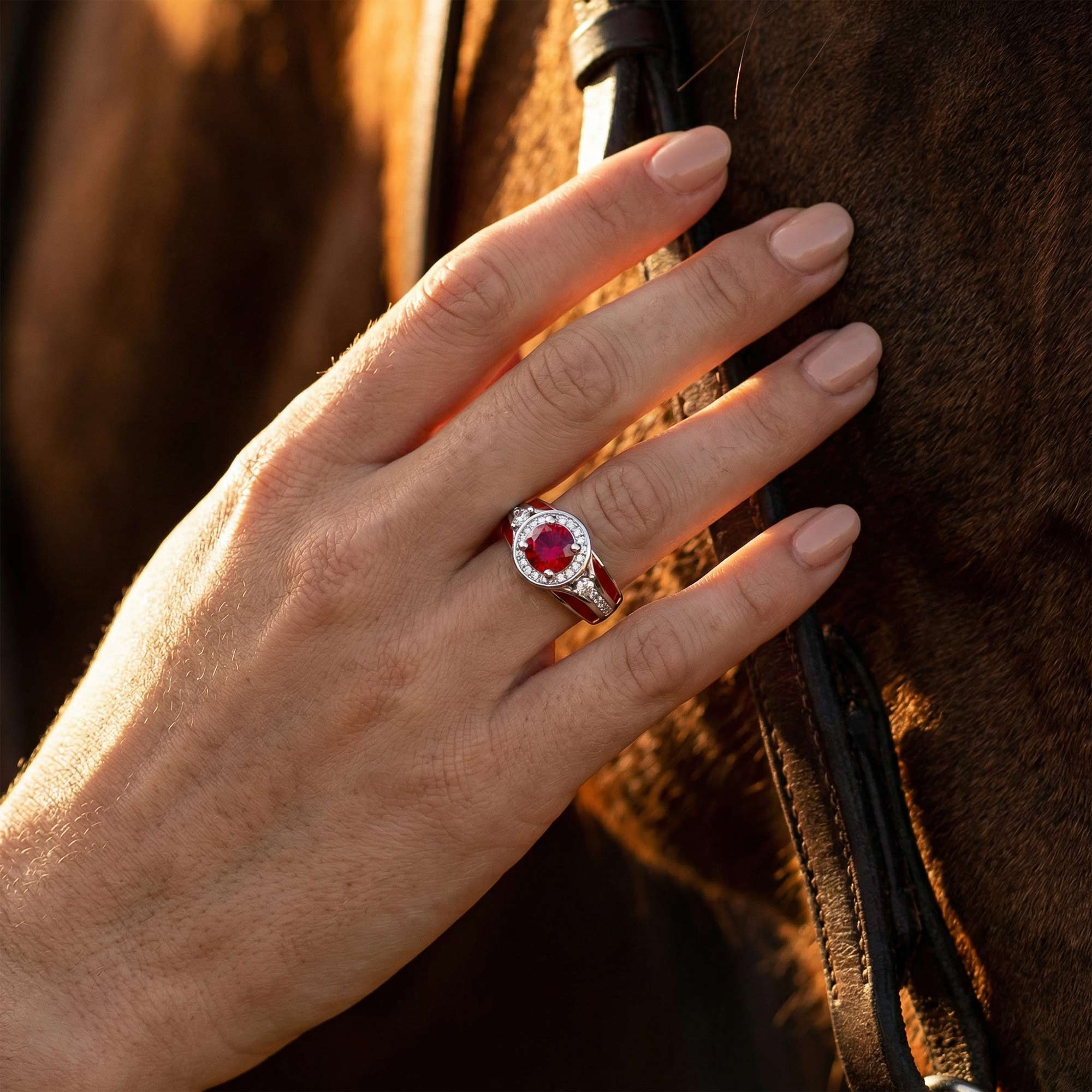 Brave Belt Ring - Ruby