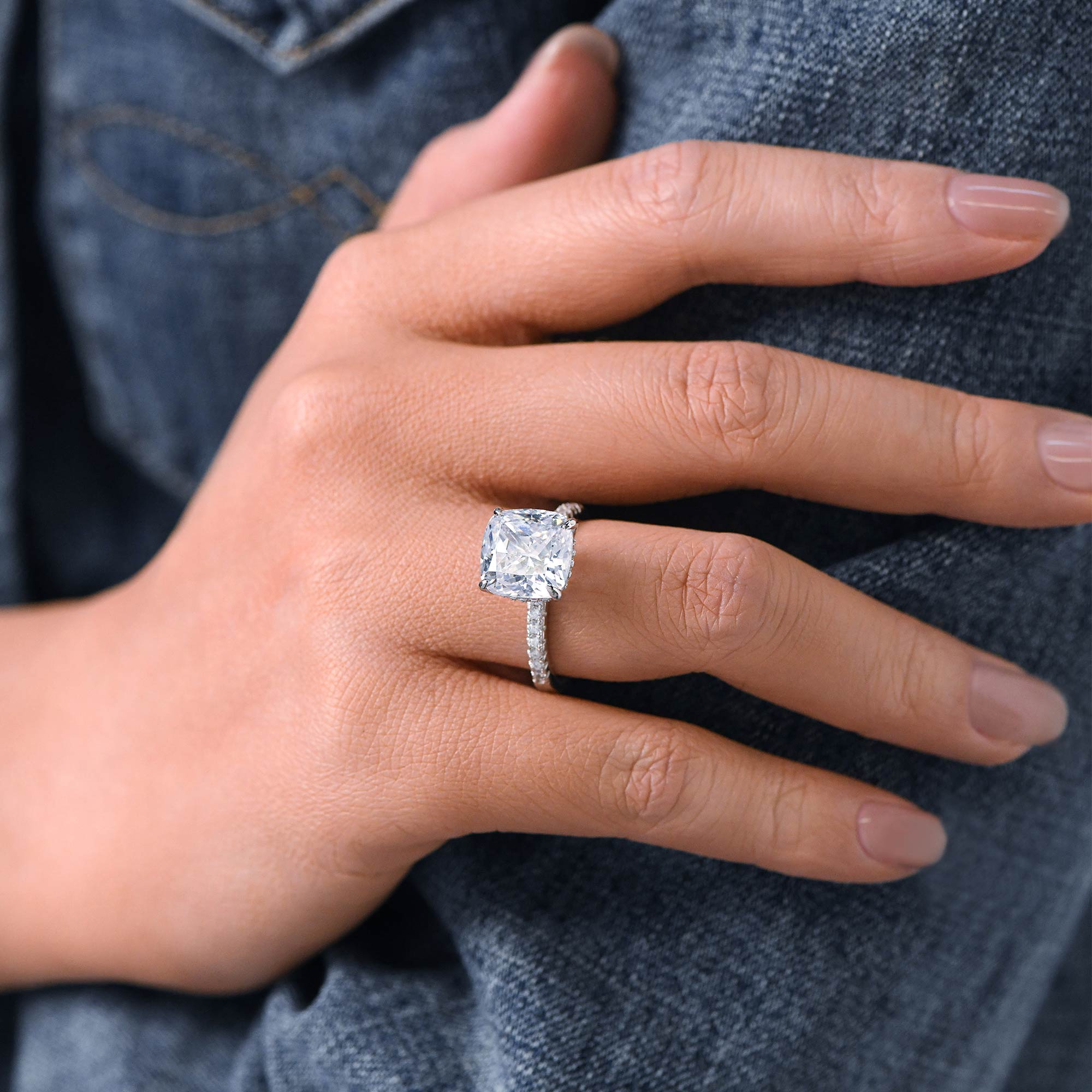 Celestial Vow Ring - Moissanite