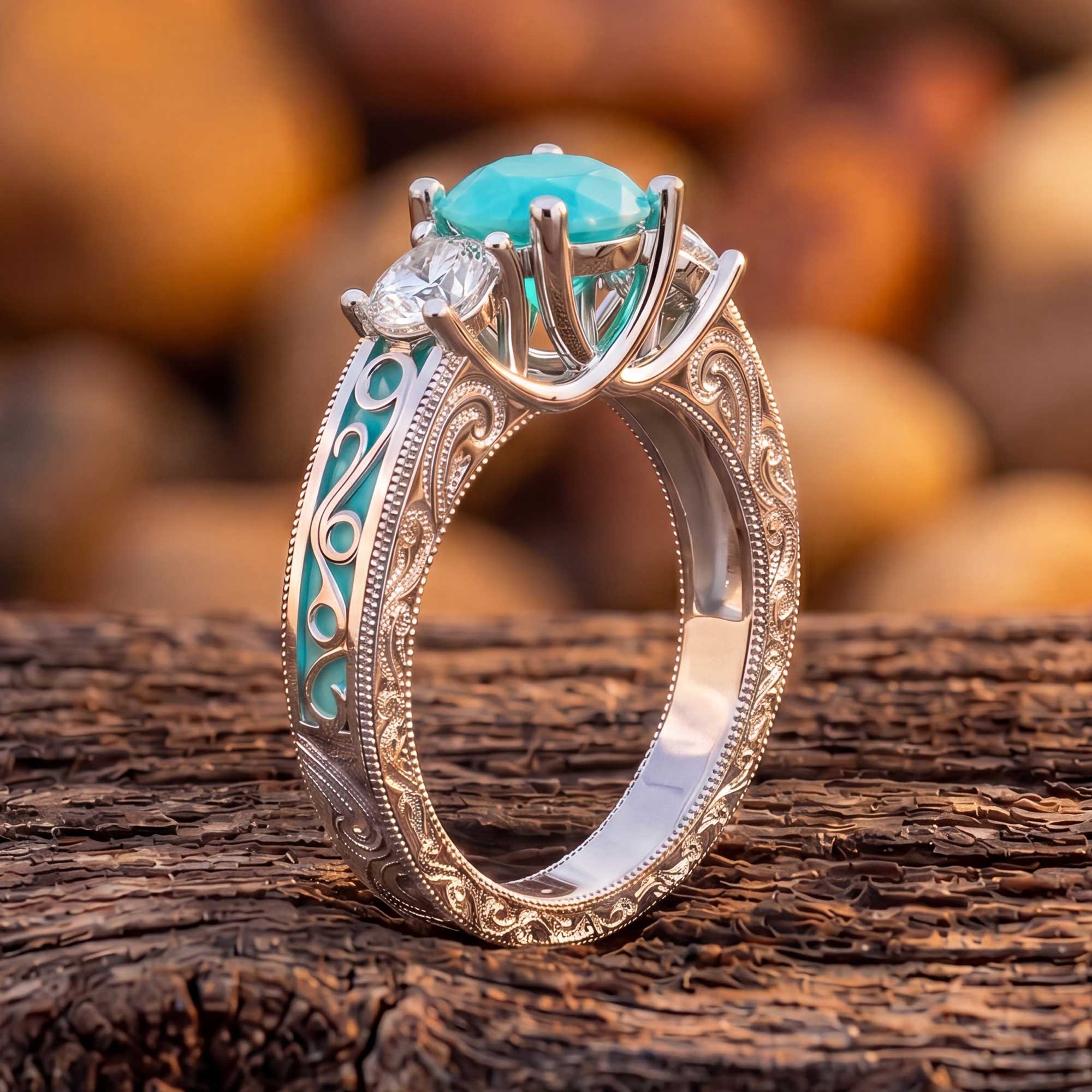 Century Romance Ring - Turquoise