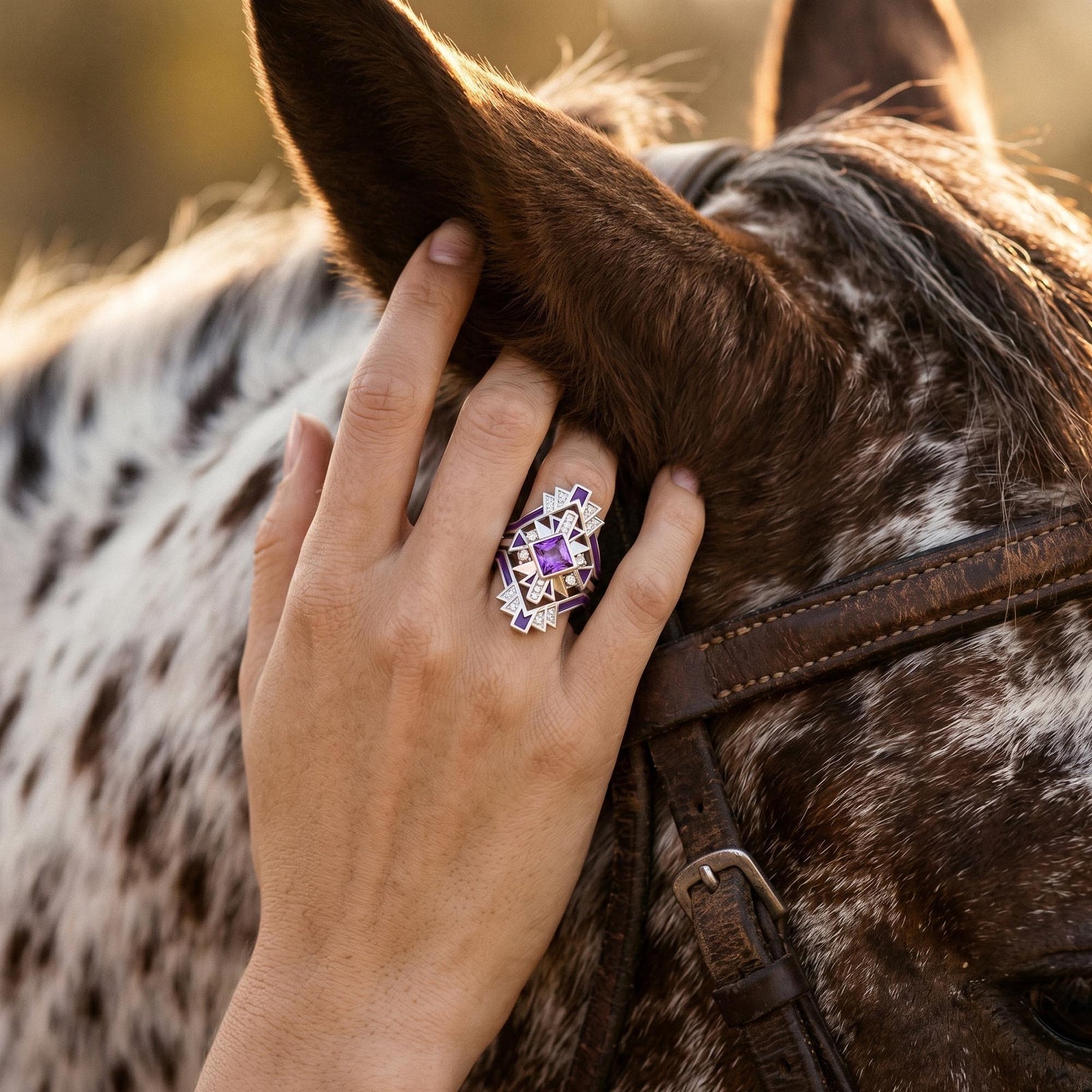 Chief's Crown Ring - Amethyst