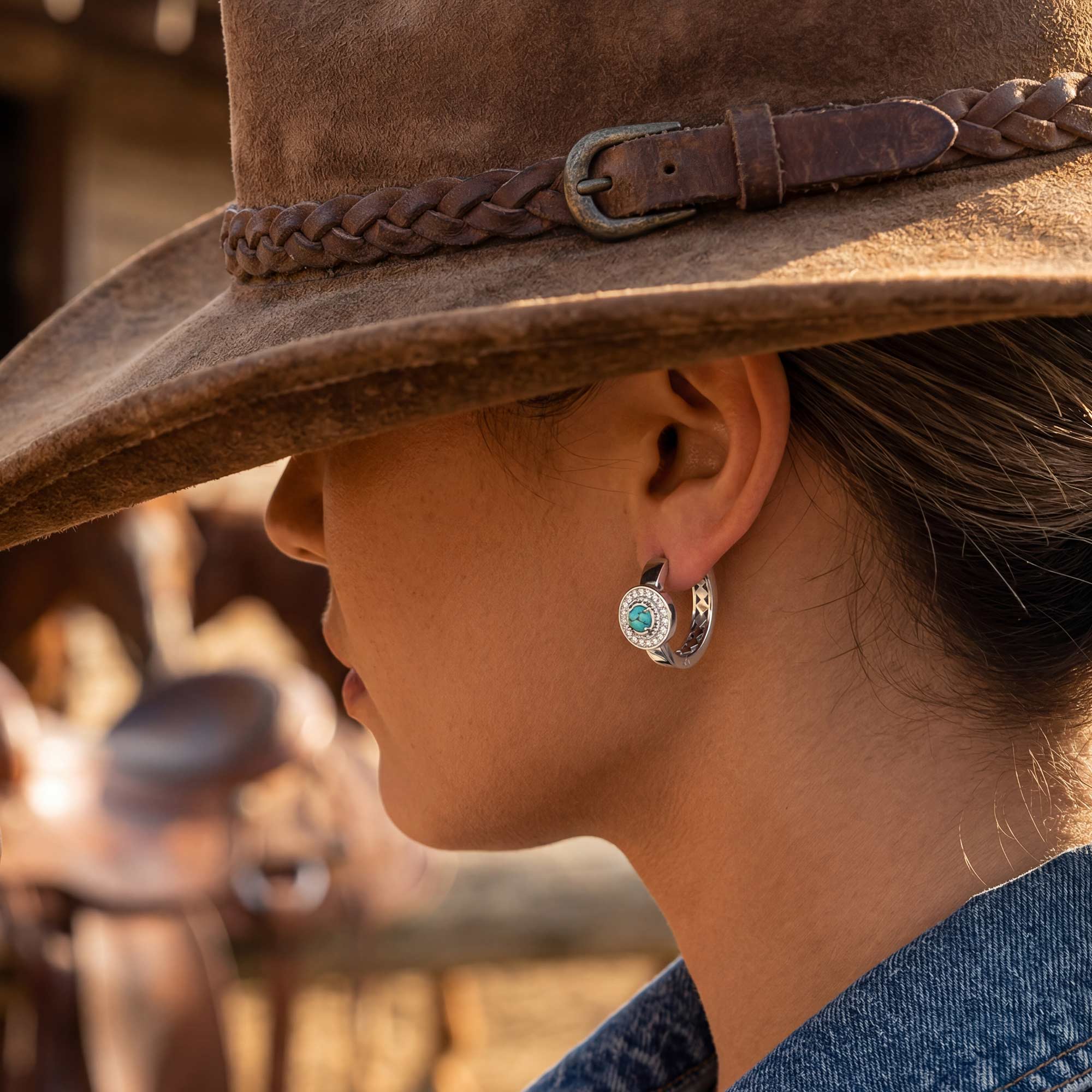 Competitive Spirit Earrings - Turquoise