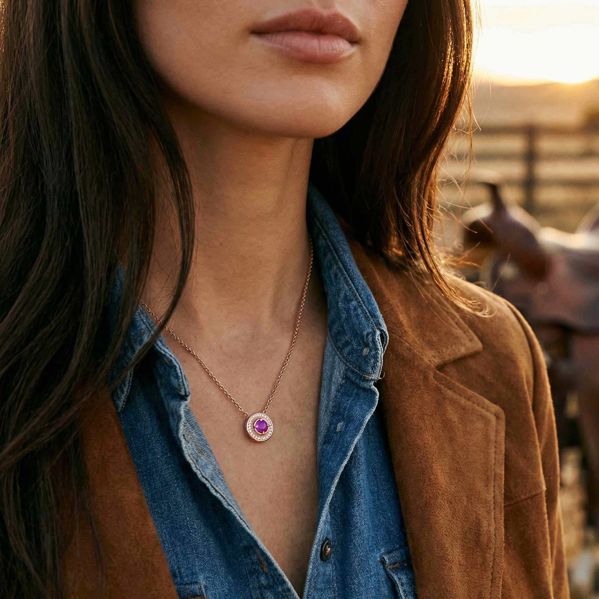 Competitive Spirit Necklace - Amethyst