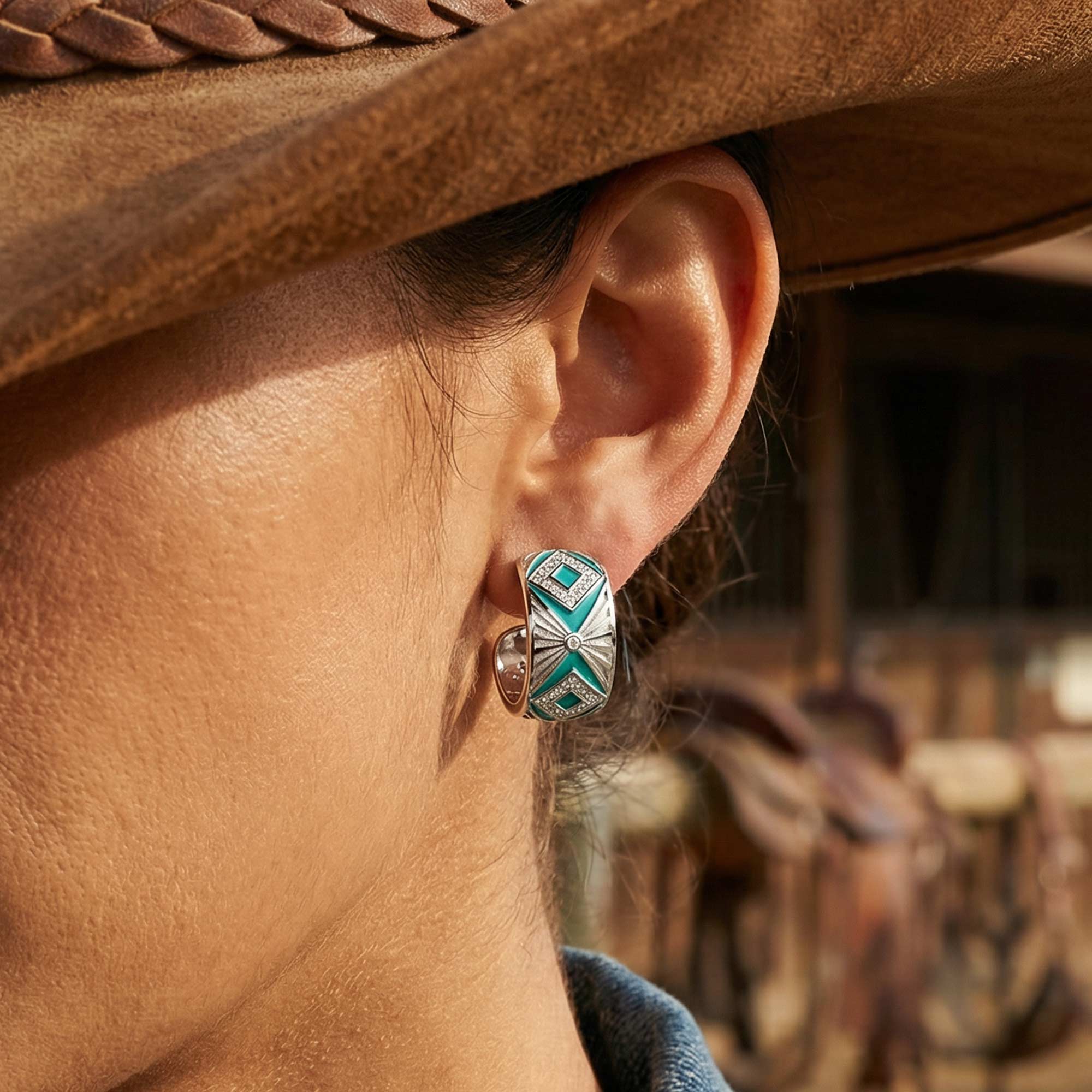 Cowgirl Legend Earrings - Turquoise
