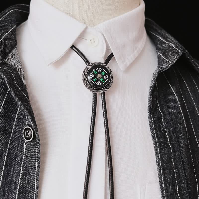 Fashion Compass Style Casual Accessory Bolo Tie