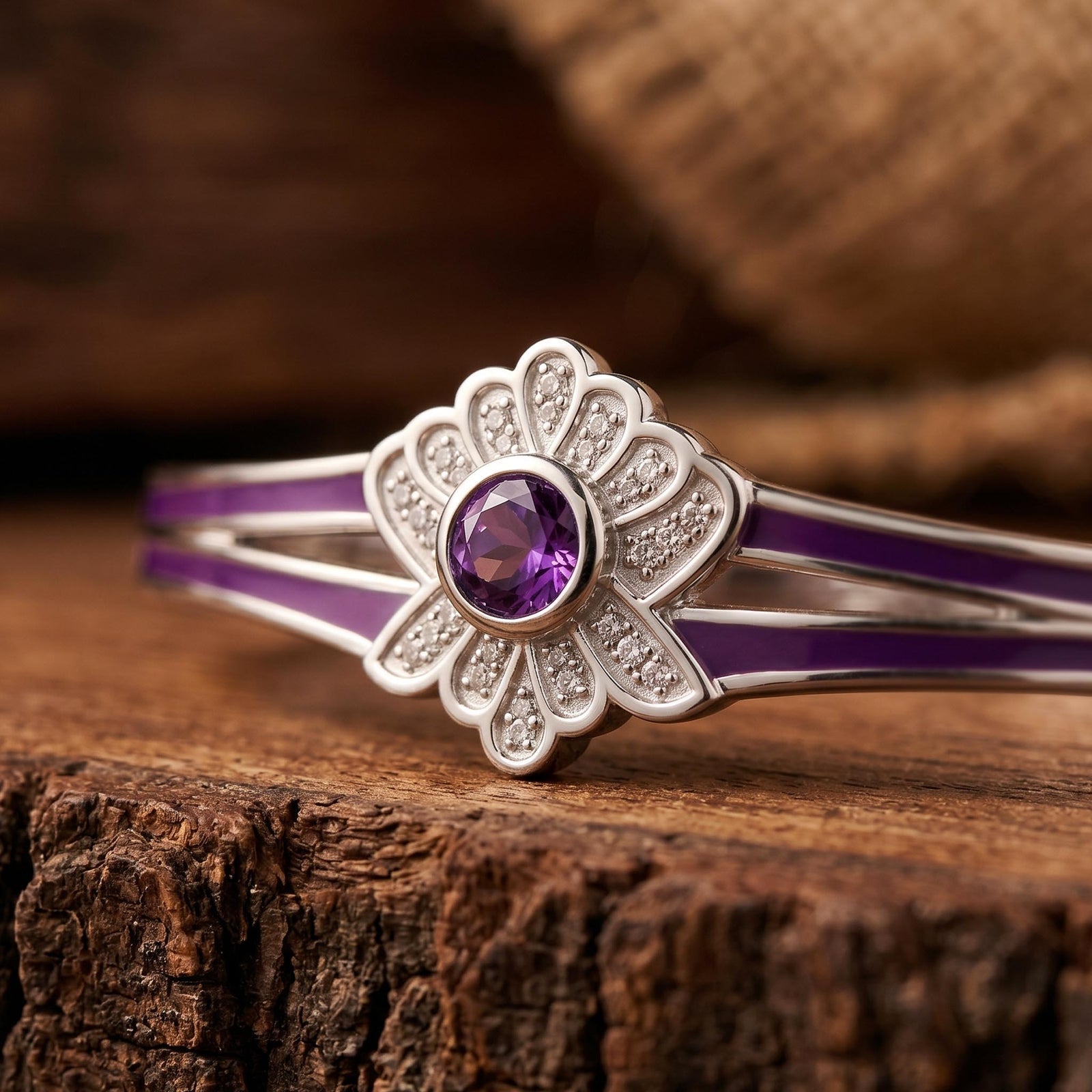 Desert Bloom Bracelet - Amethyst
