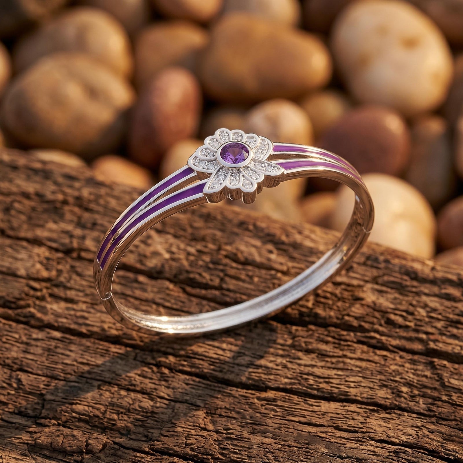 Desert Bloom Bracelet - Amethyst