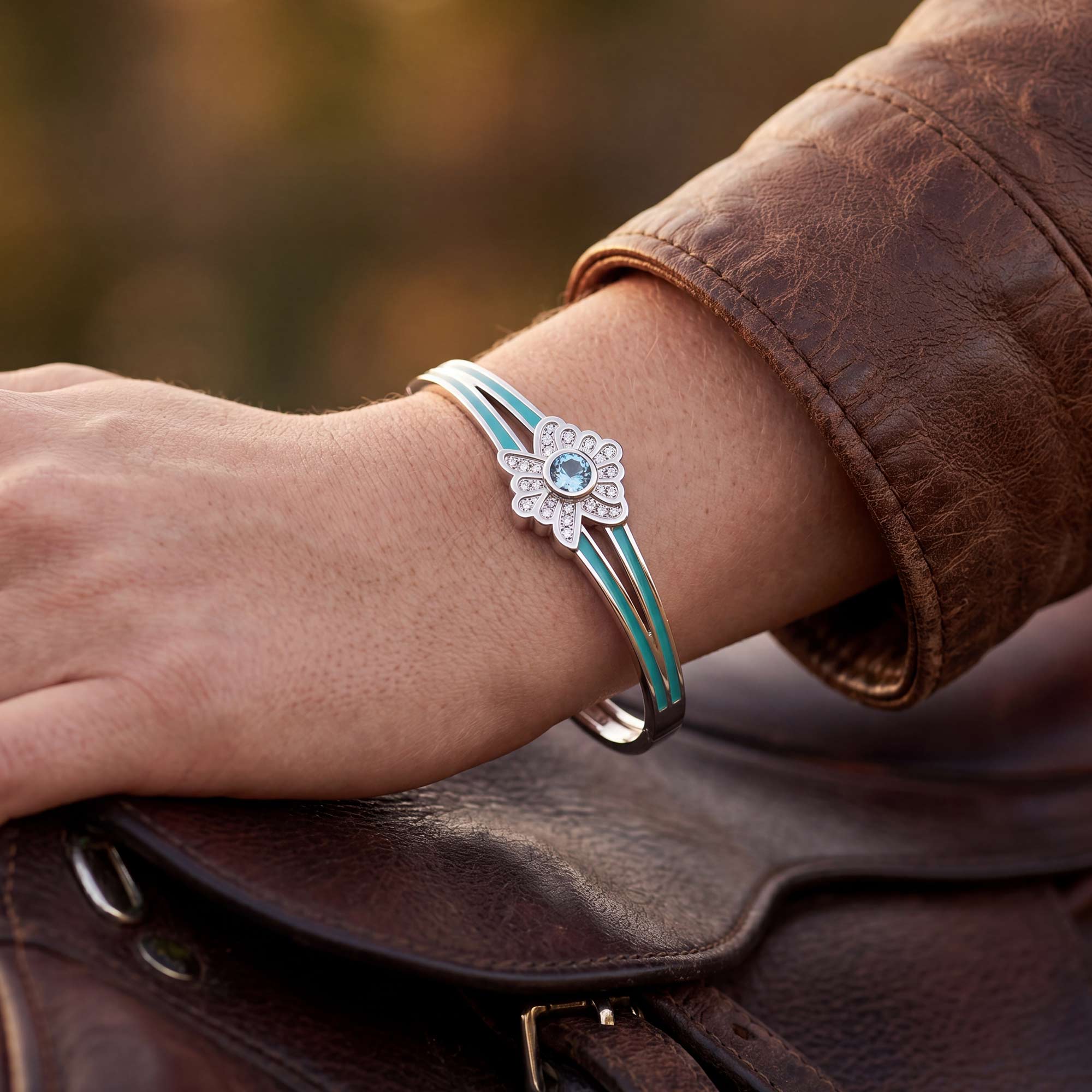 Desert Bloom Bracelet - Aquamarine