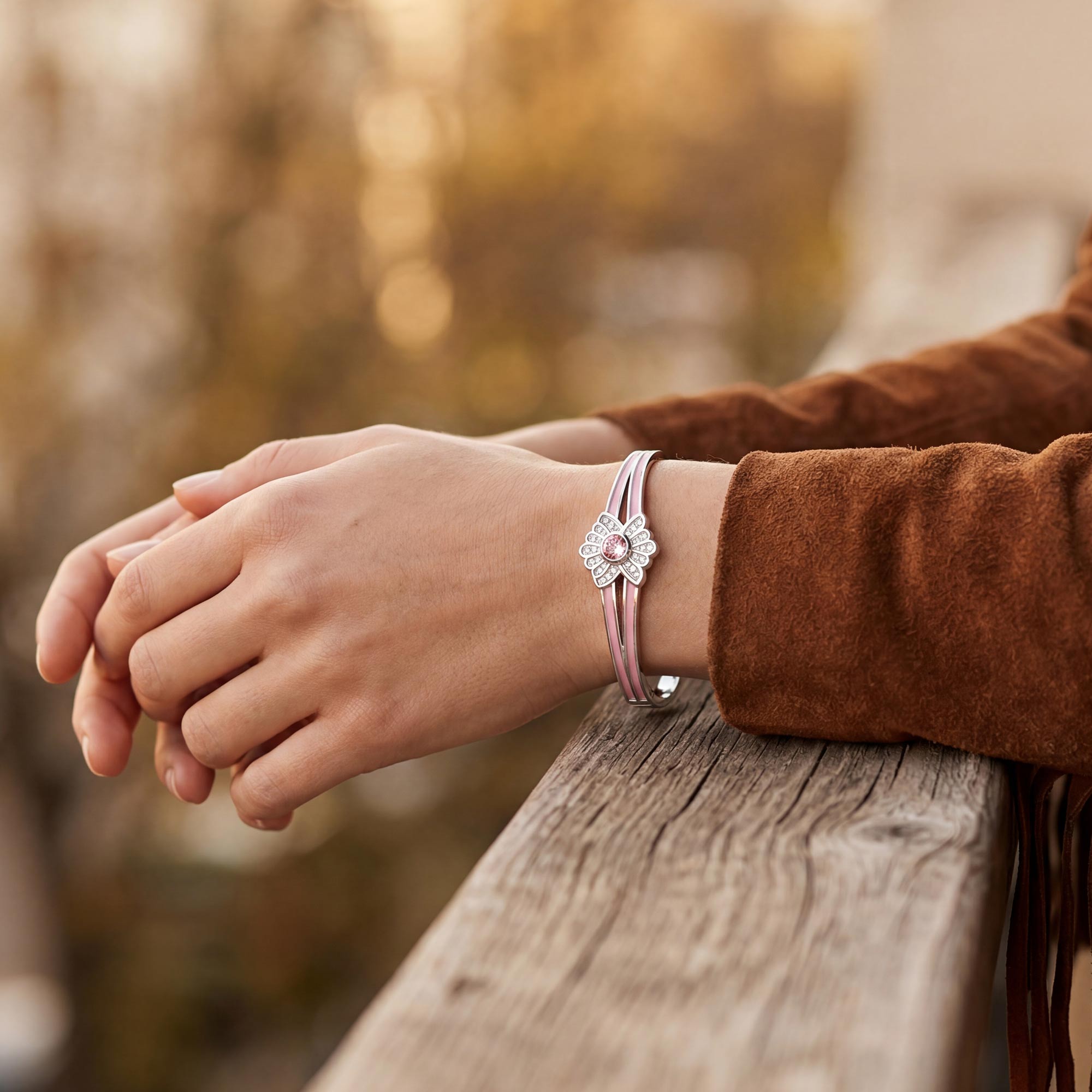 Desert Bloom Bracelet - Rose Quartz
