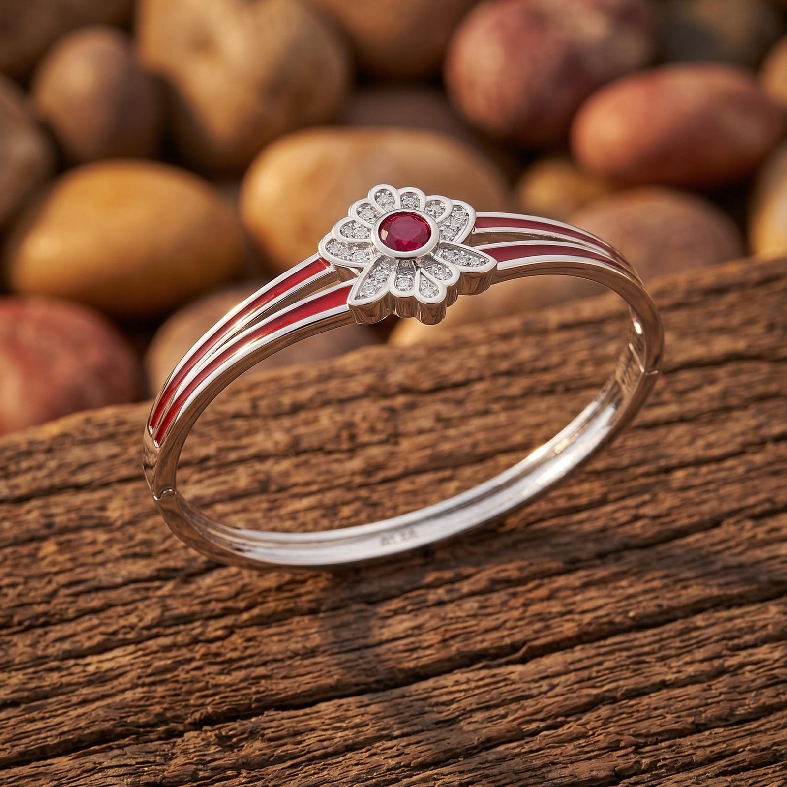 Desert Bloom Bracelet - Ruby
