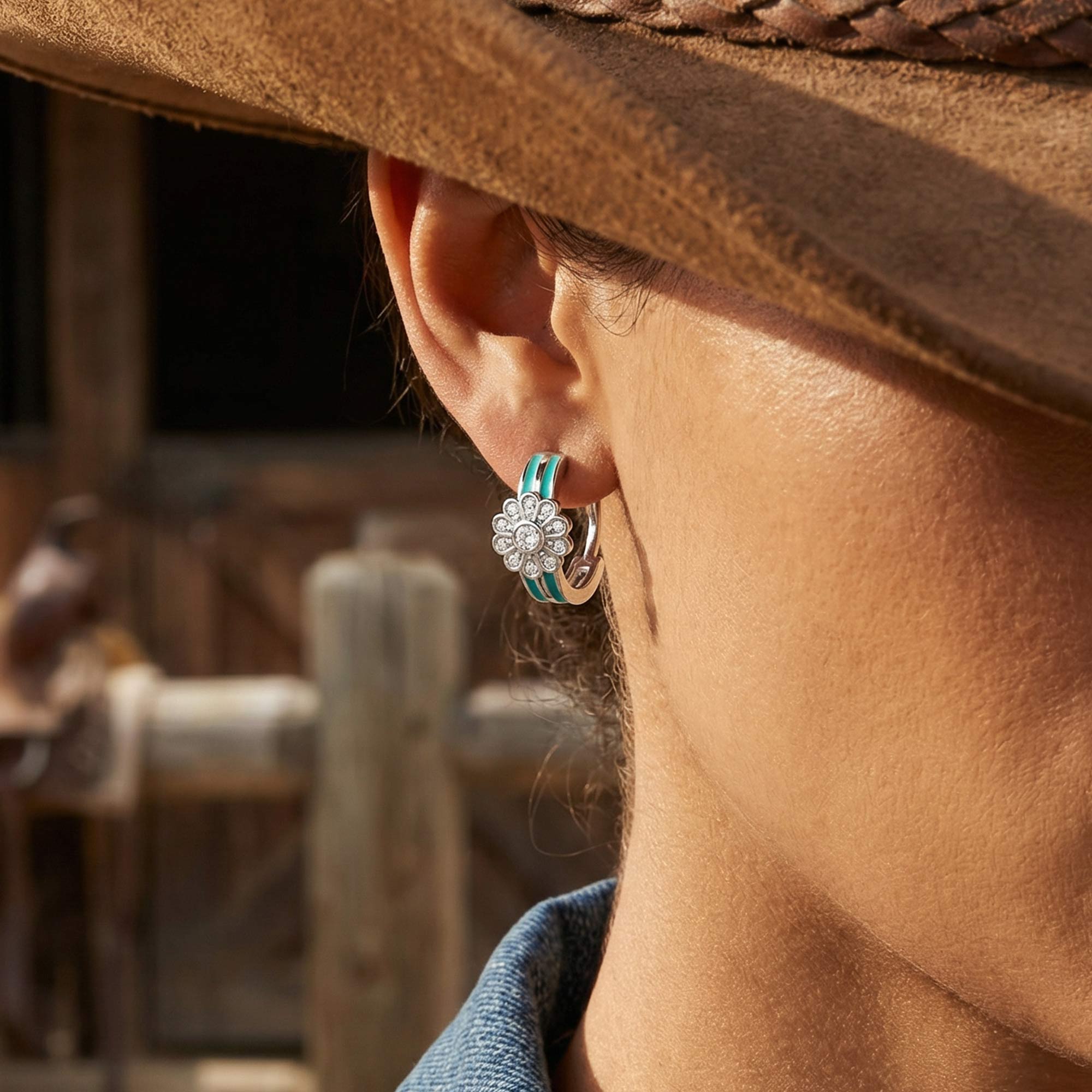 Desert Bloom Earrings - Moissanite
