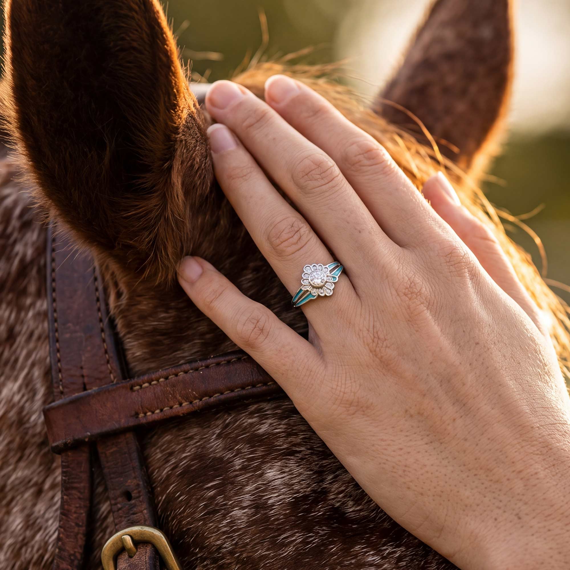 Desert Bloom Ring - Moissanite