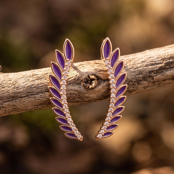 Eternal Spring Earrings - Purple