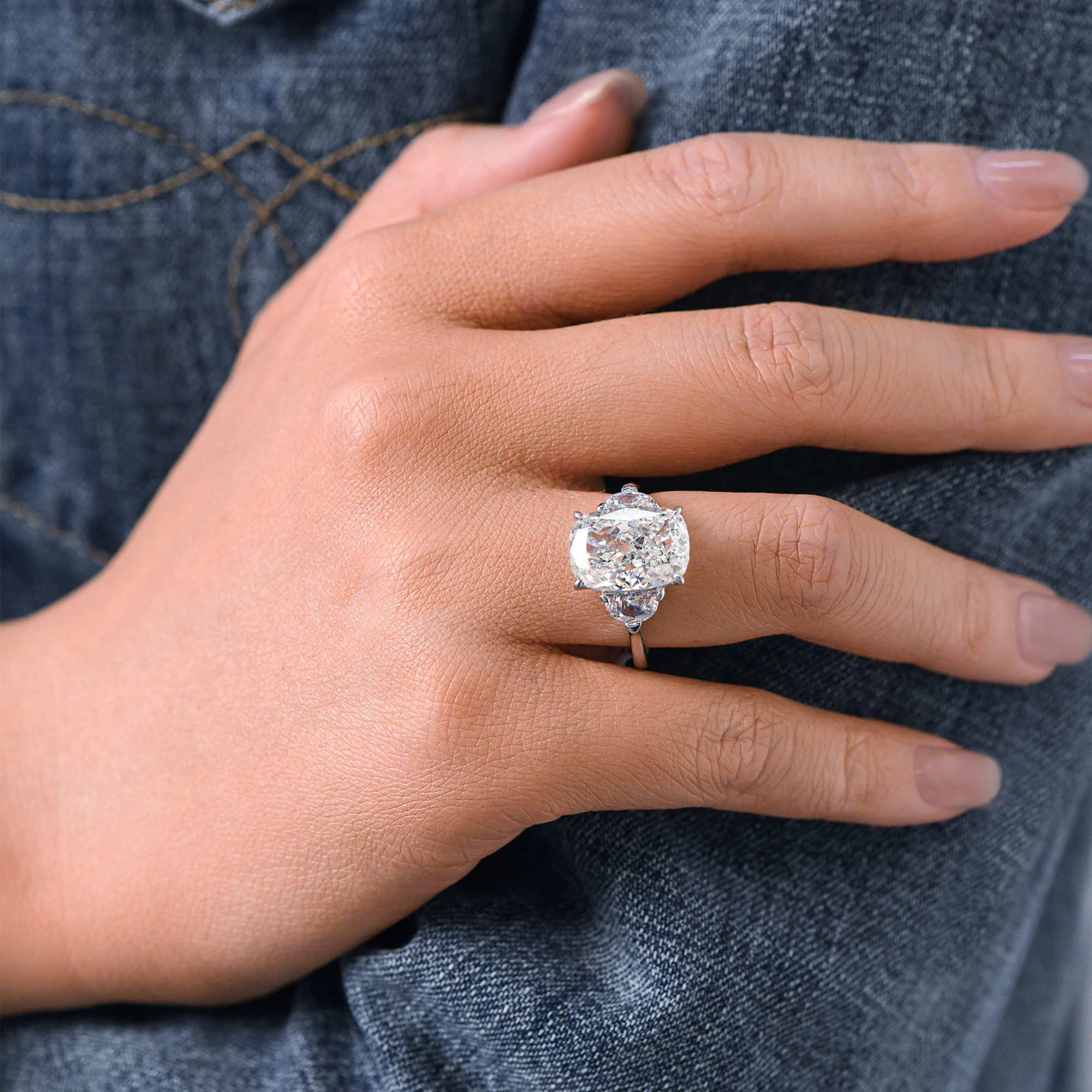 Ethereal Glacier Ring - Moissanite