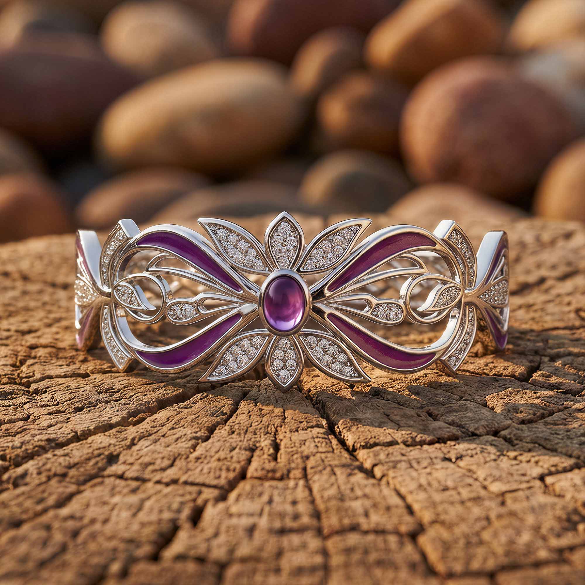 Frontier Whirlwind Bracelet - Amethyst