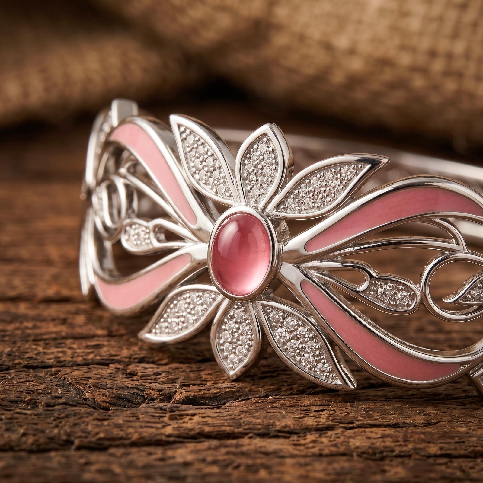 Frontier Whirlwind Bracelet - Rose Quartz