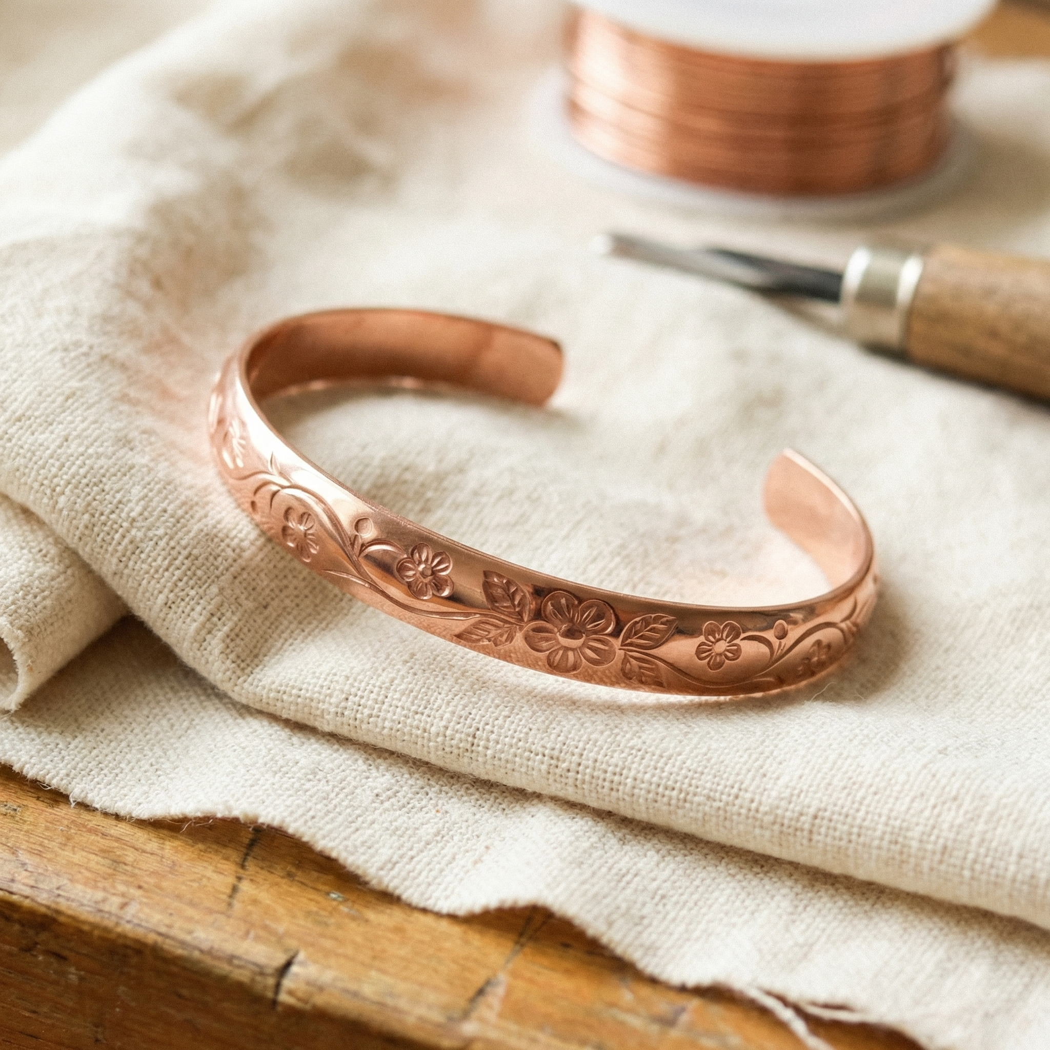 Copper Jewelry Bloom Copper Bracelet
