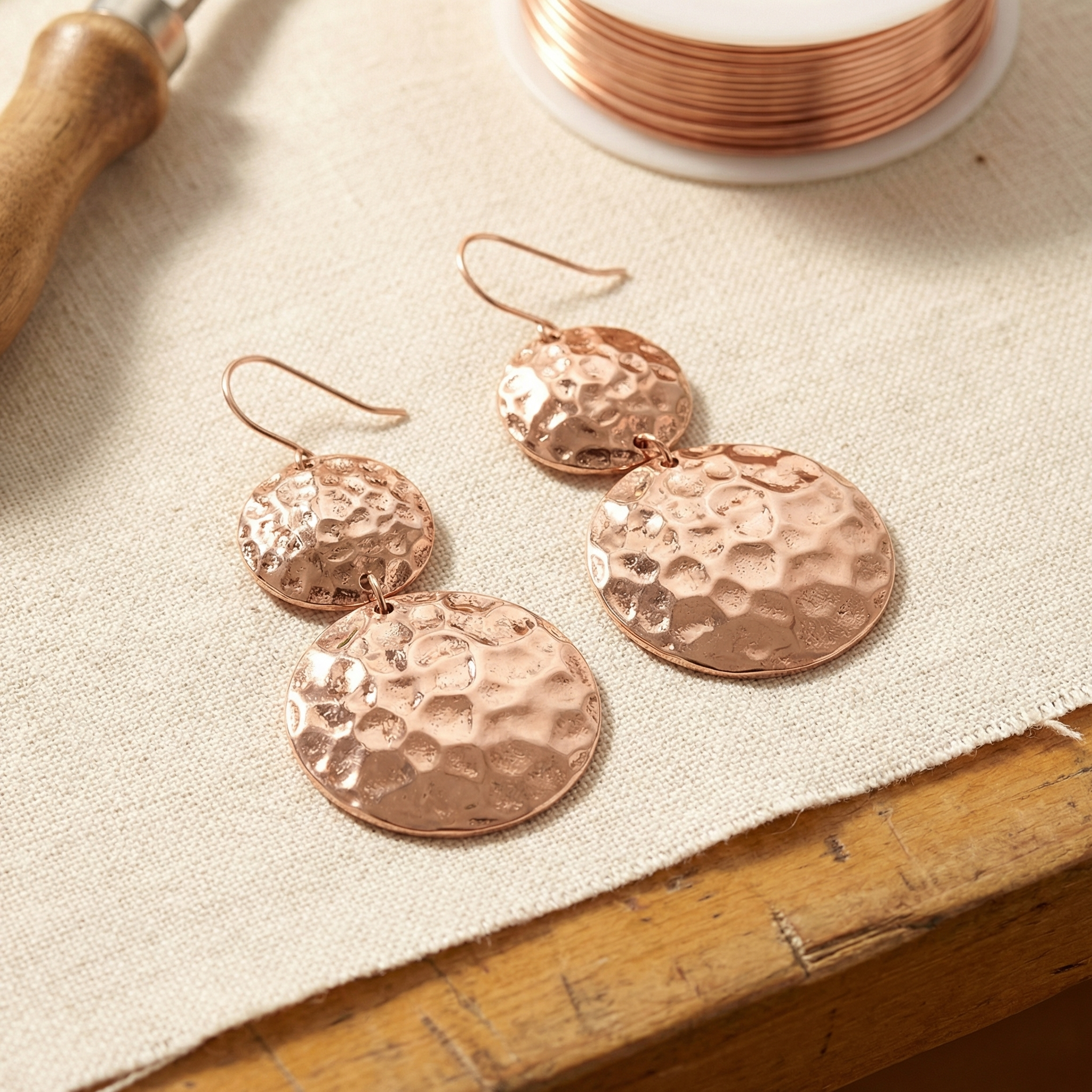 Copper Jewelry Solstice Copper Earrings