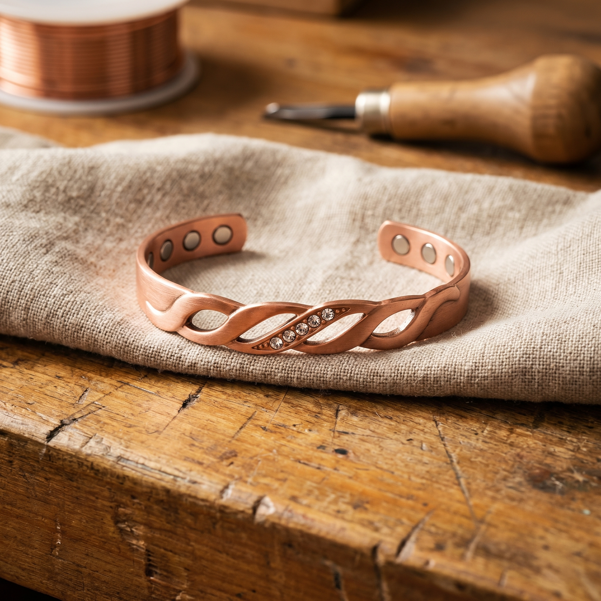Copper Jewelry Seam Copper Bracelet