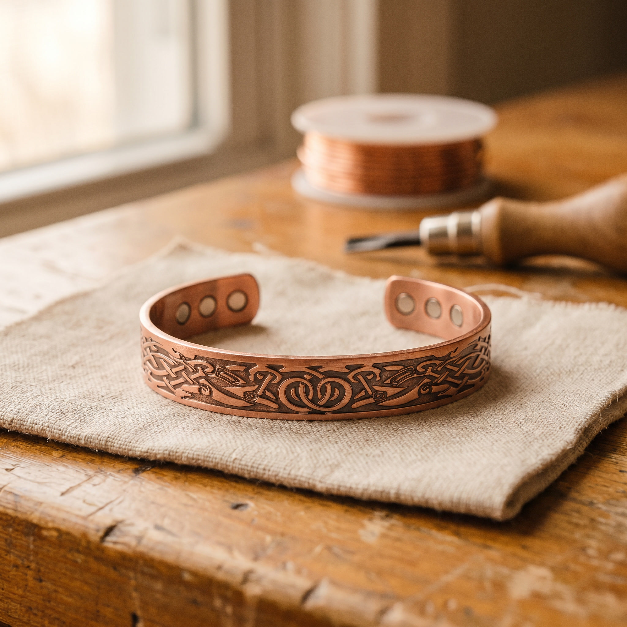 Copper Jewelry Moss Copper Bracelet