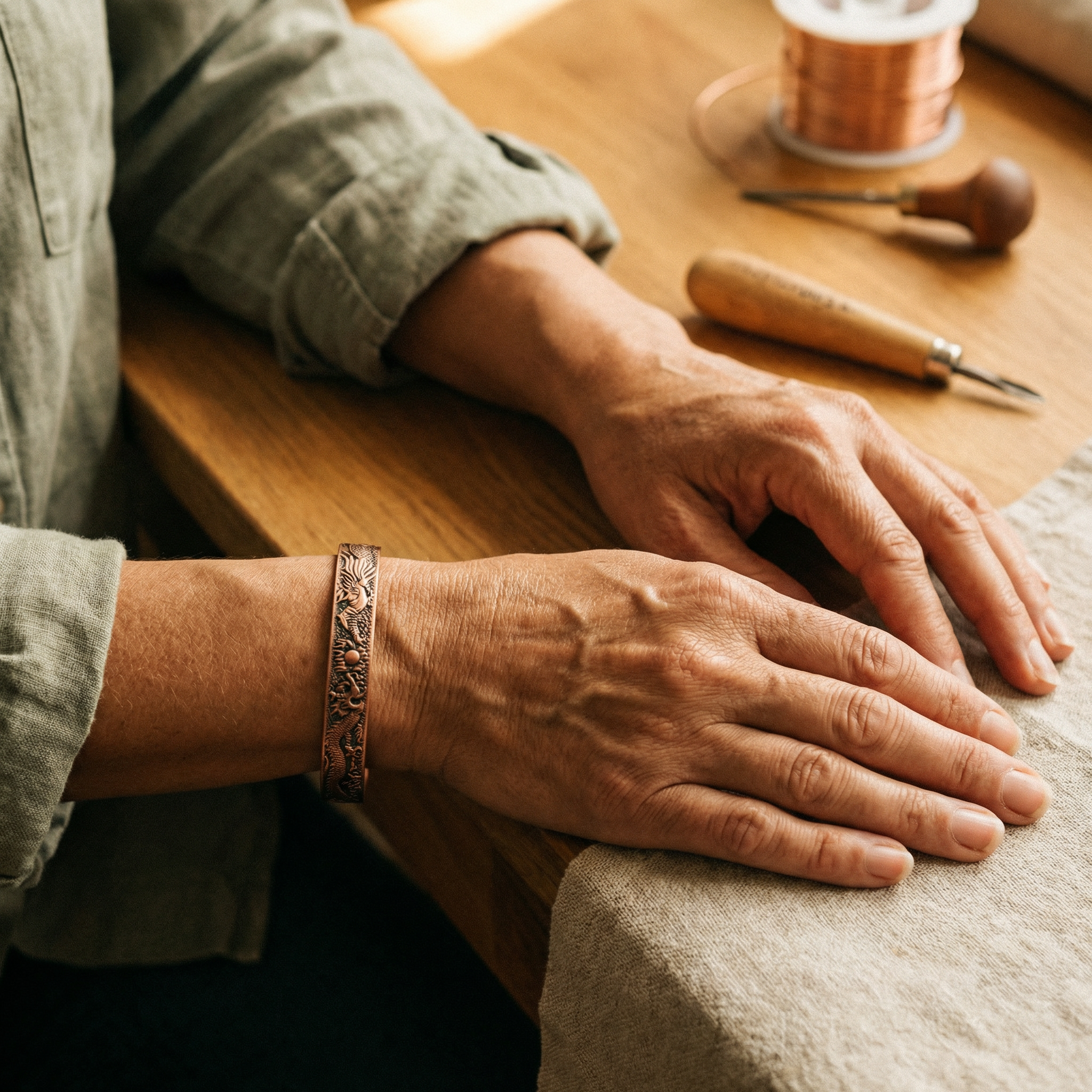 Copper Jewelry Loam Copper Bracelet
