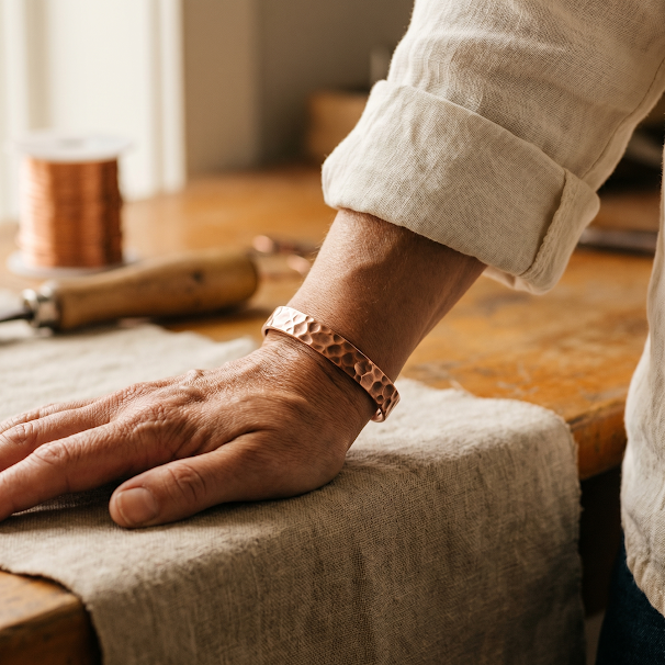 Copper Jewelry Furrow Copper Bracelet