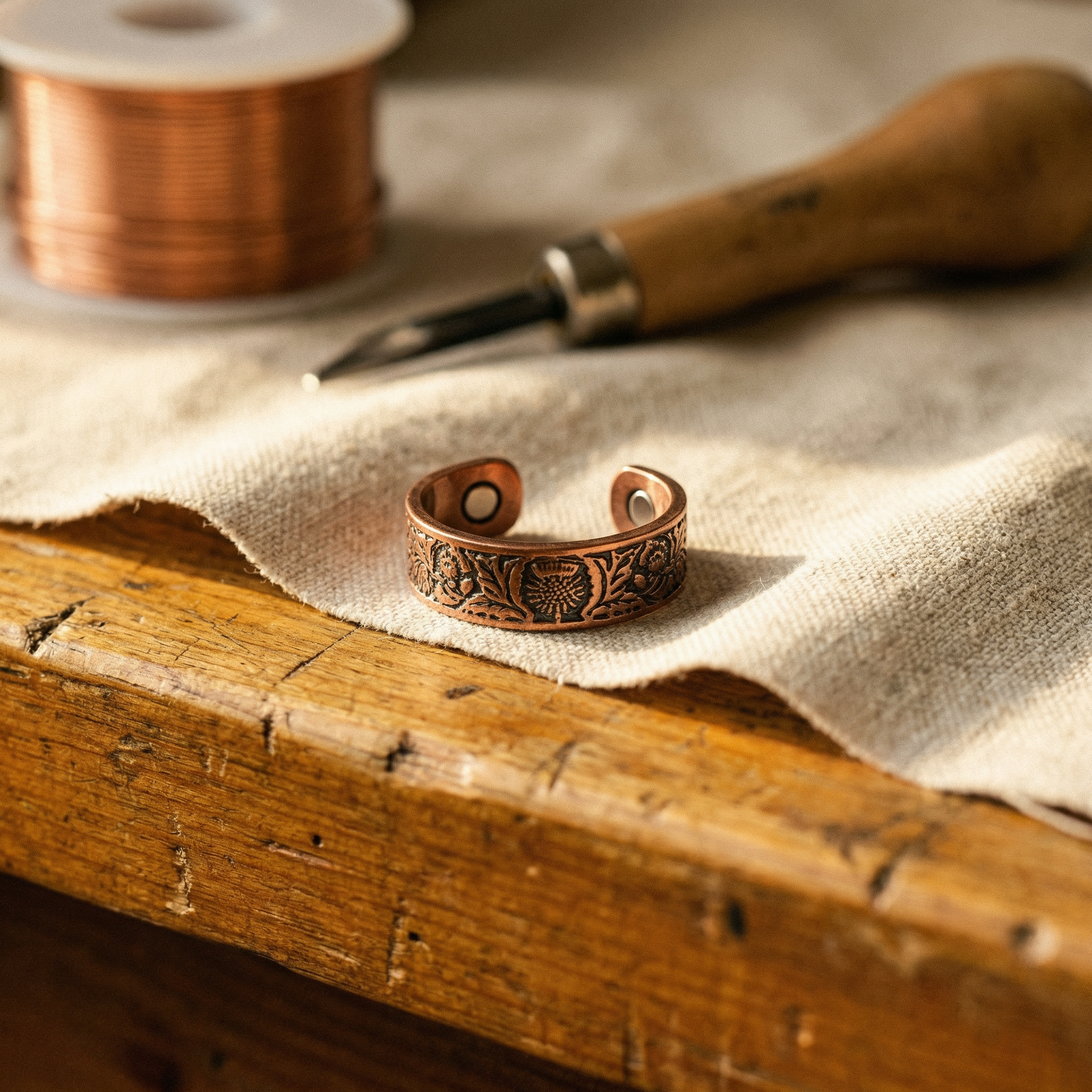 Copper Jewelry Bole Copper Ring