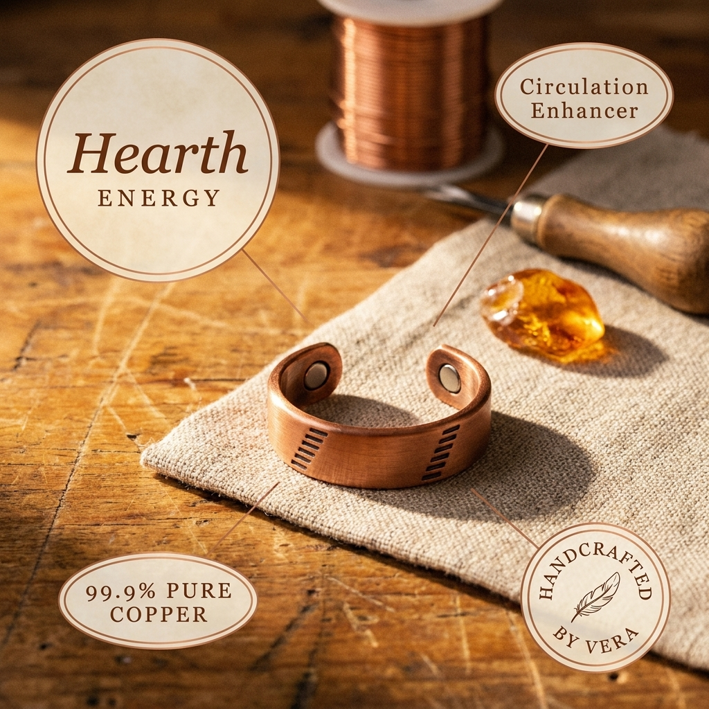 Copper Jewelry Hearth Copper Ring