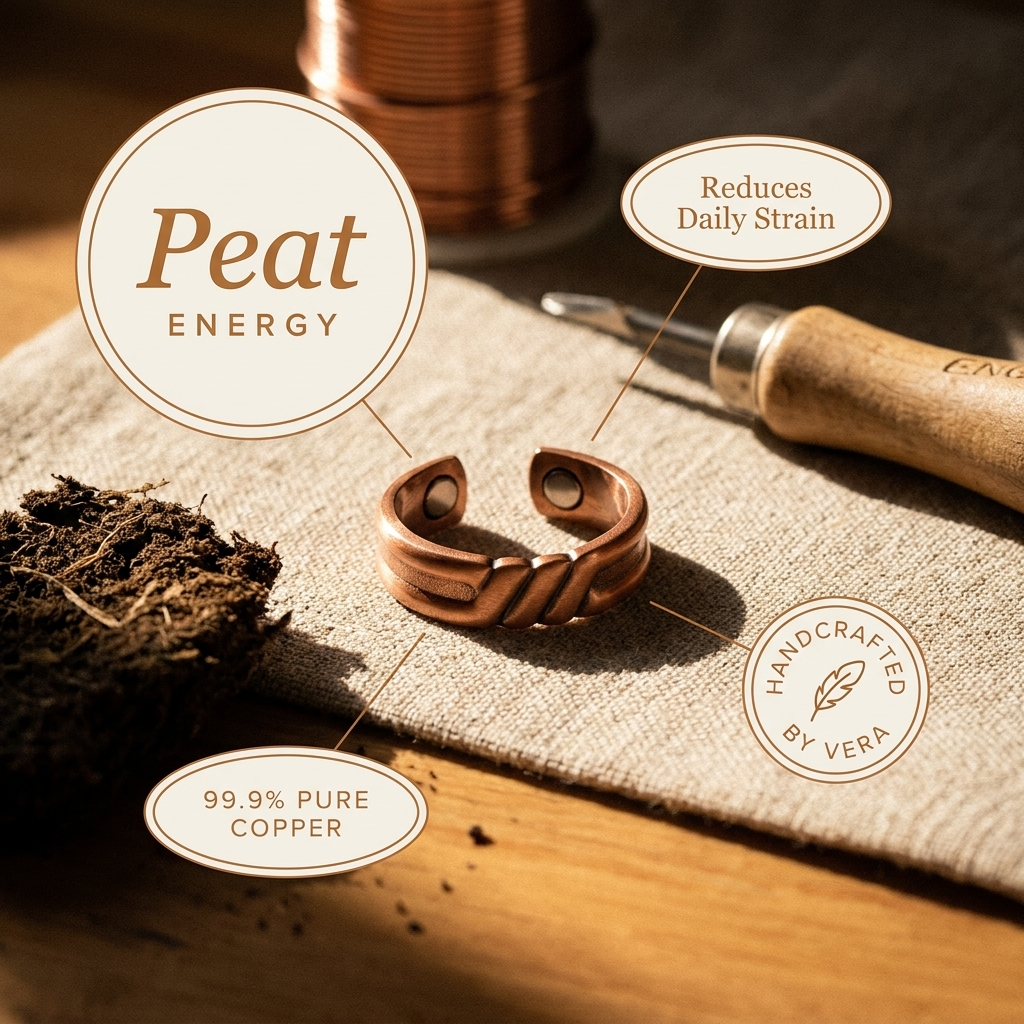 Copper Jewelry Peat Copper Ring