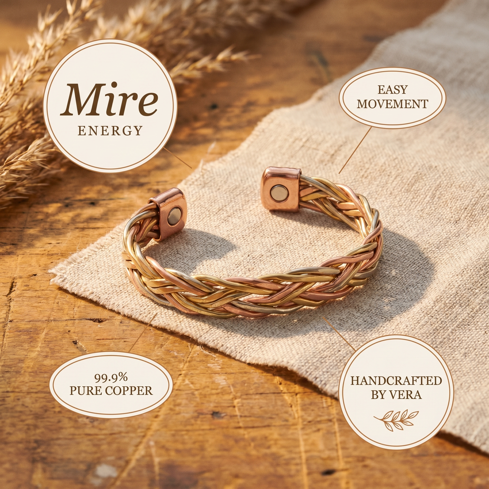 Copper Jewelry Mire Copper Bracelet
