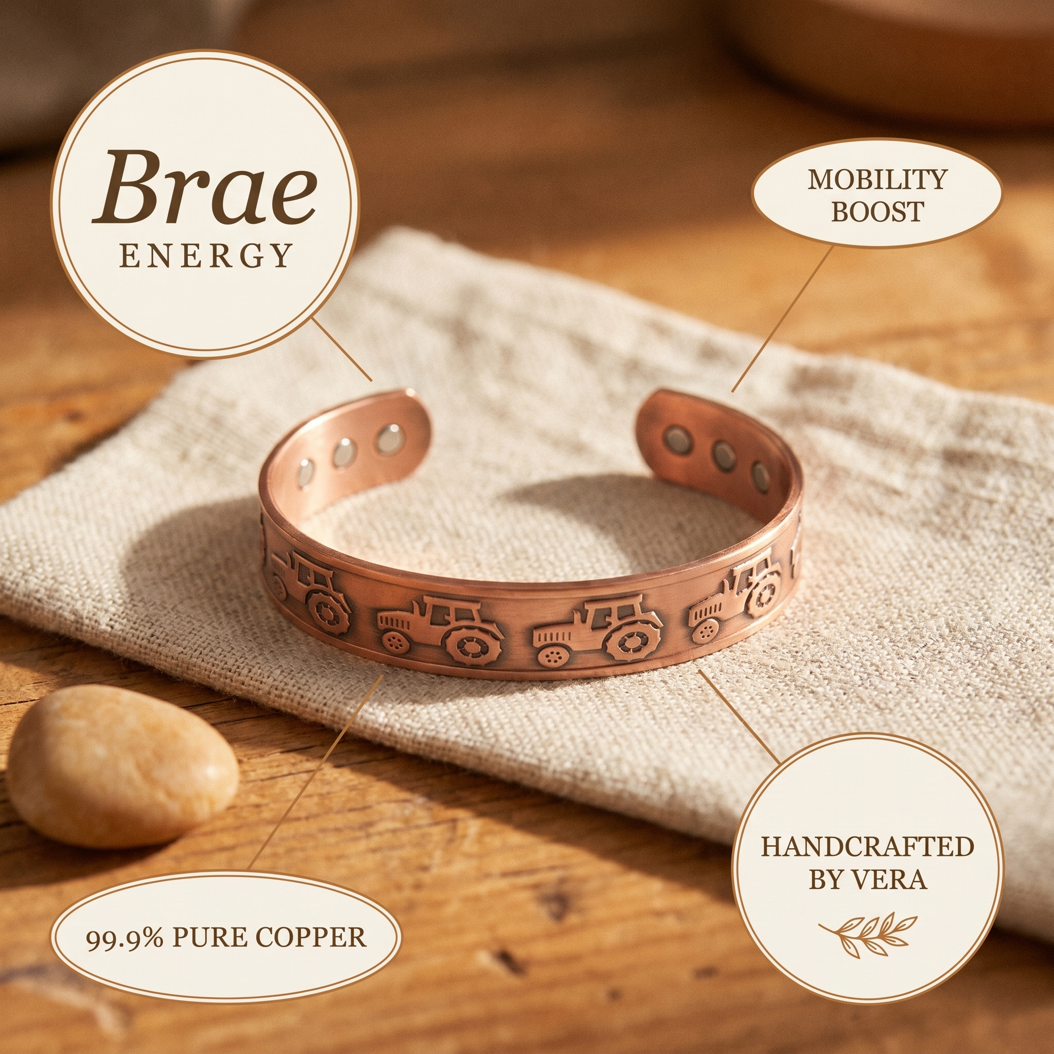 Copper Jewelry Brae Copper Bracelet