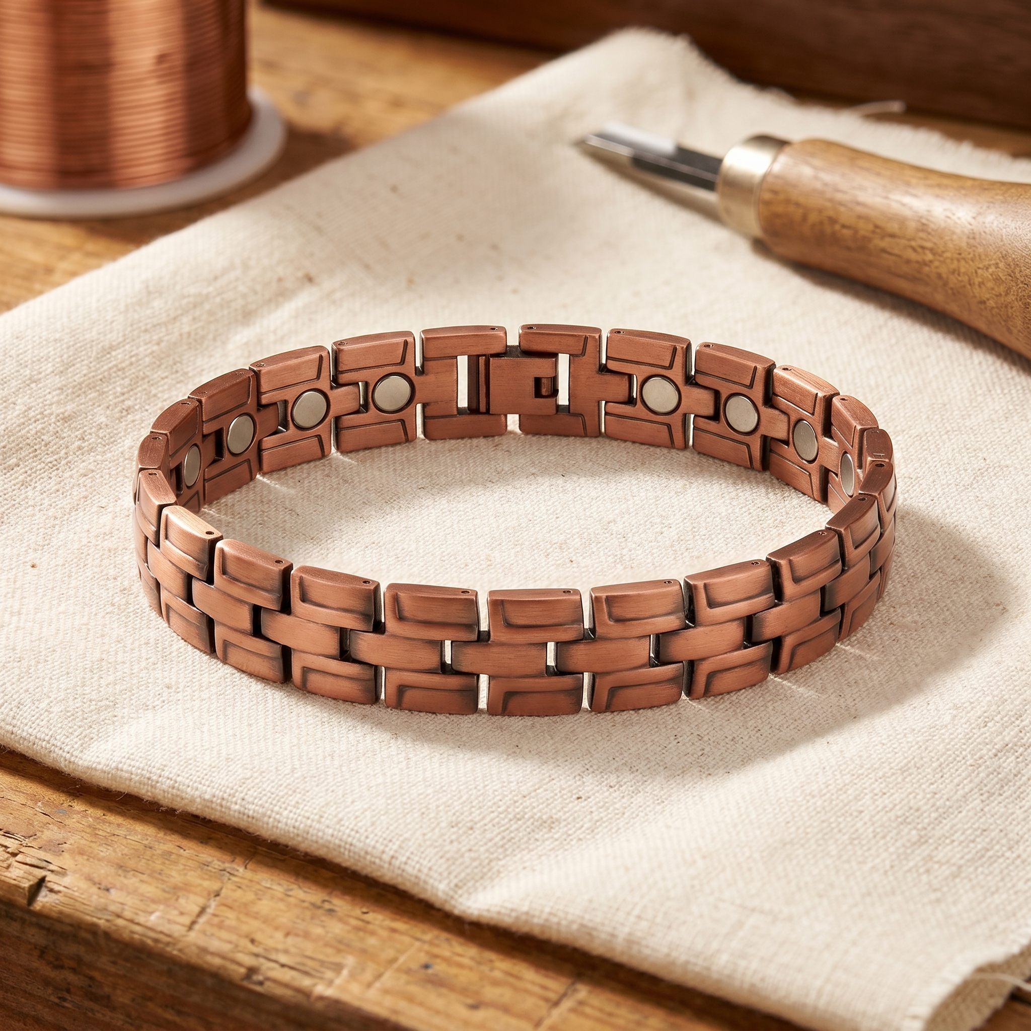 Copper Jewelry Gorse Men's Copper Bracelet