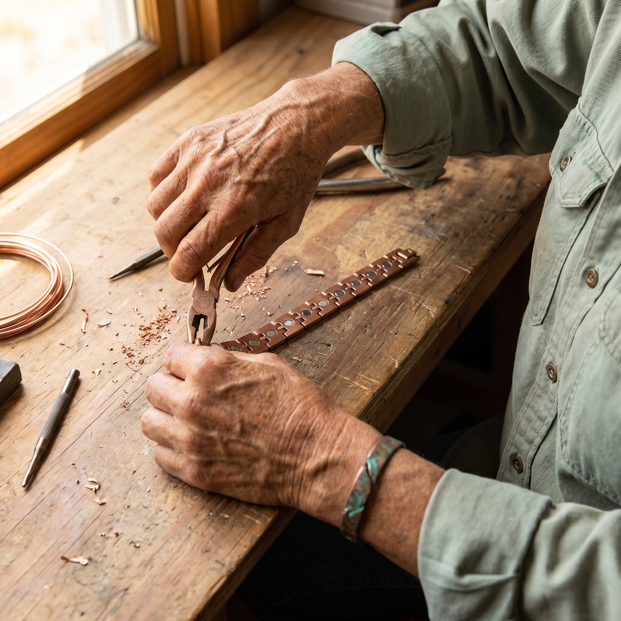 Copper Jewelry Pike Men's Copper Bracelet