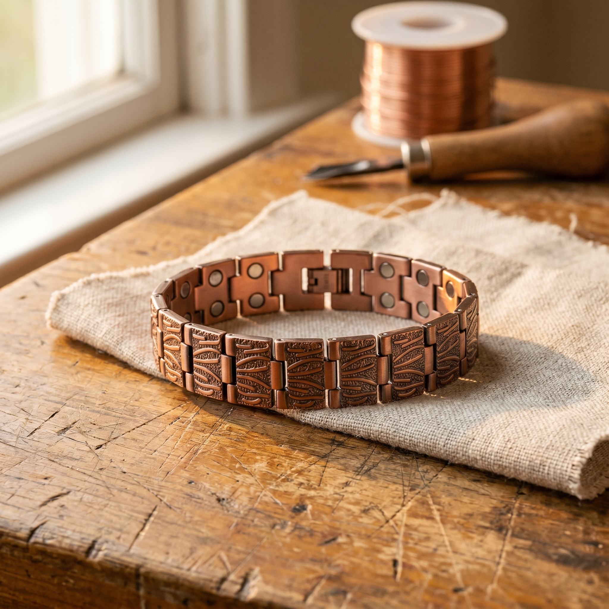 Copper Jewelry Grit Men's Copper Bracelet