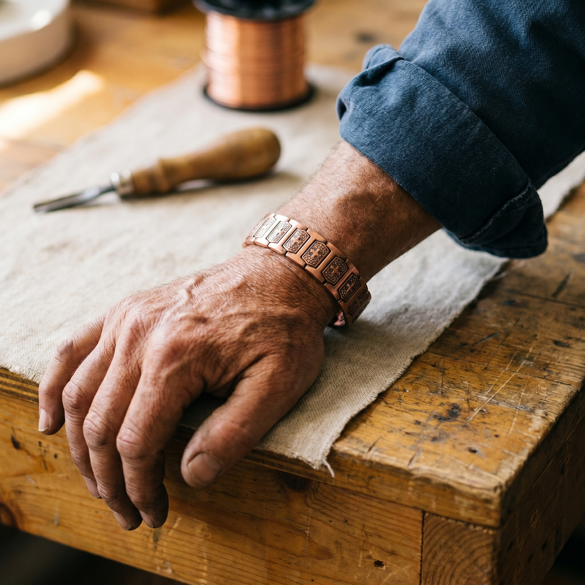 Copper Jewelry Gale Men's Copper Bracelet